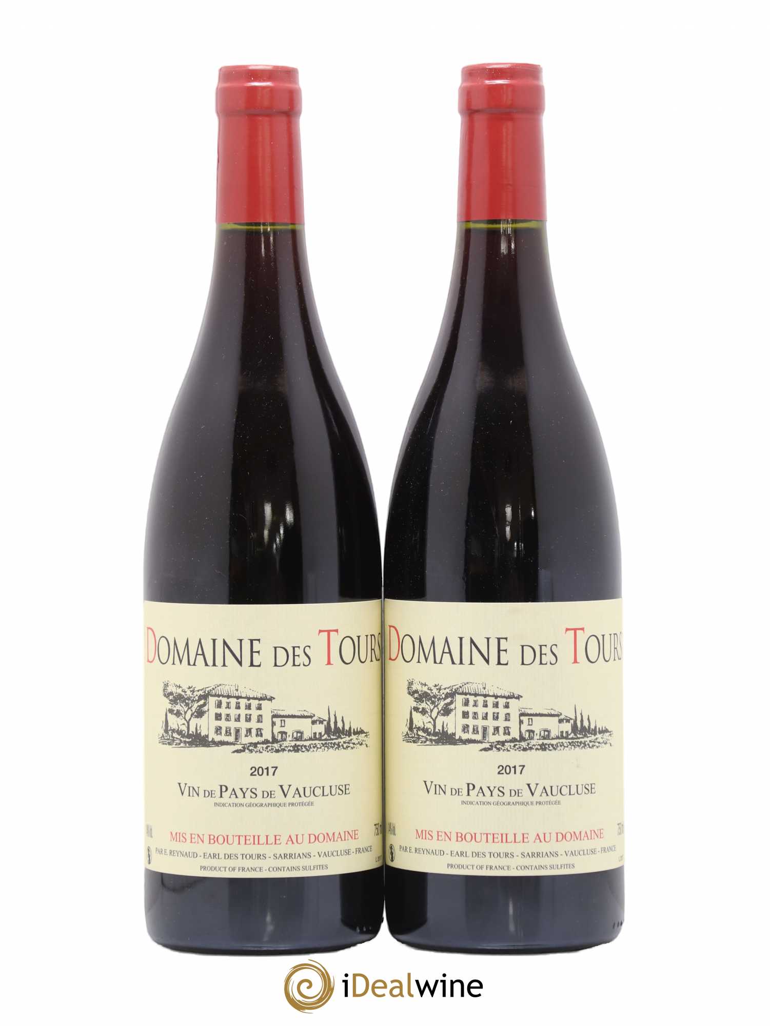 Vaucluse (Vin de Pays de Vaucluse) Domaine des Tours Emmanuel Reynaud 2017 - Lot de 2 bouteilles - 0