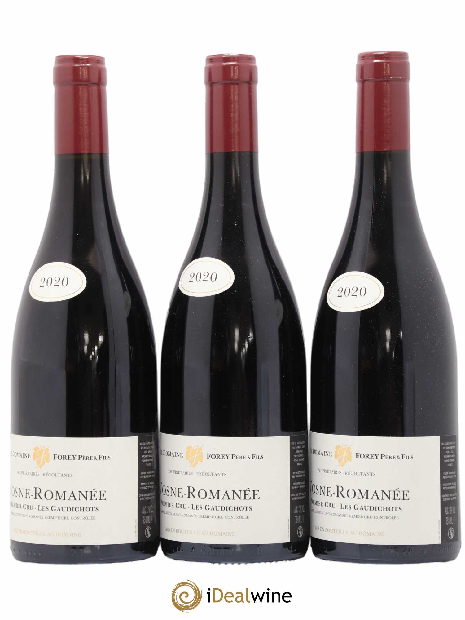 Vosne-Romanée 1er Cru Les Gaudichots Forey Père et Fils (Domaine) 2020 - Lot de 3 bouteilles - 1