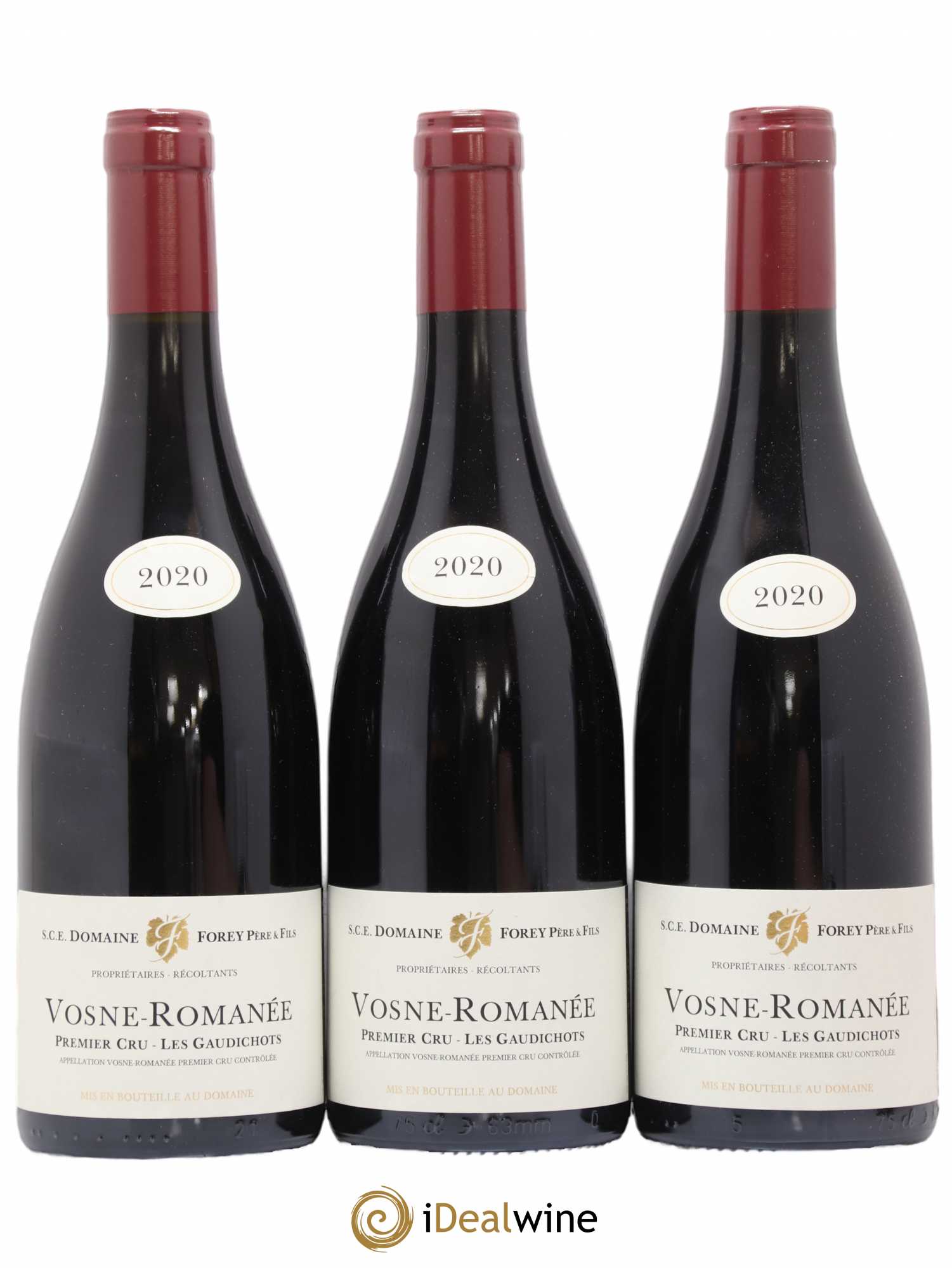 Vosne-Romanée 1er Cru Les Gaudichots Forey Père et Fils (Domaine) 2020 - Lot de 3 bouteilles - 0