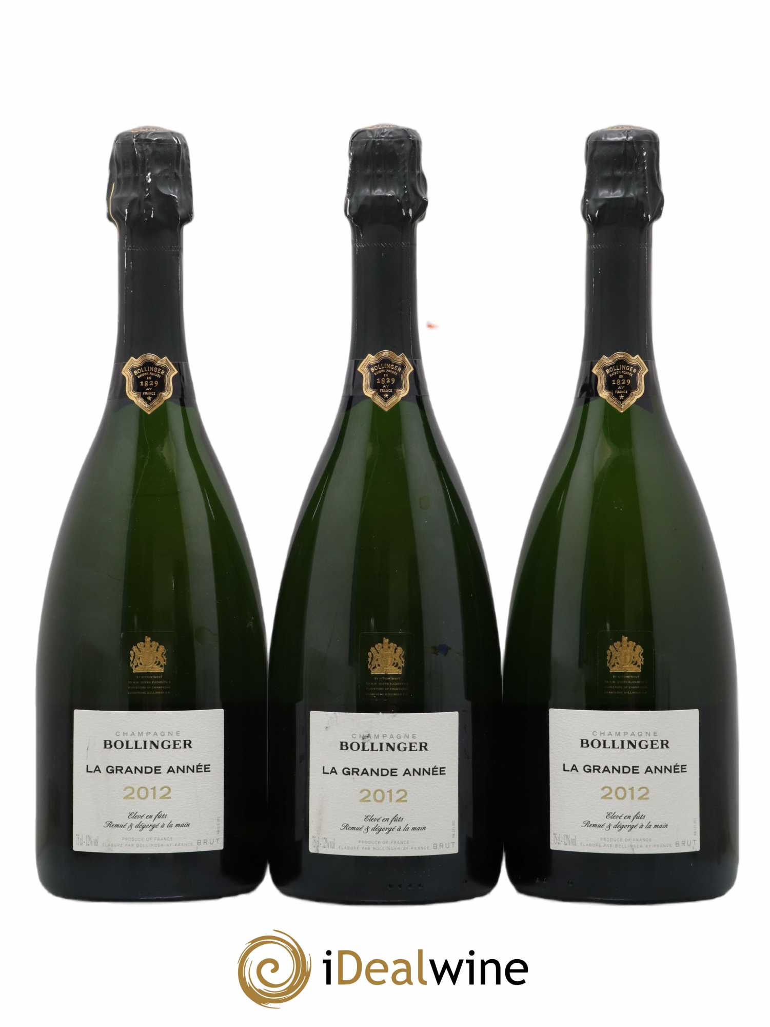 La Grande Année Brut Bollinger 2012 - Lot de 3 bouteilles - 0