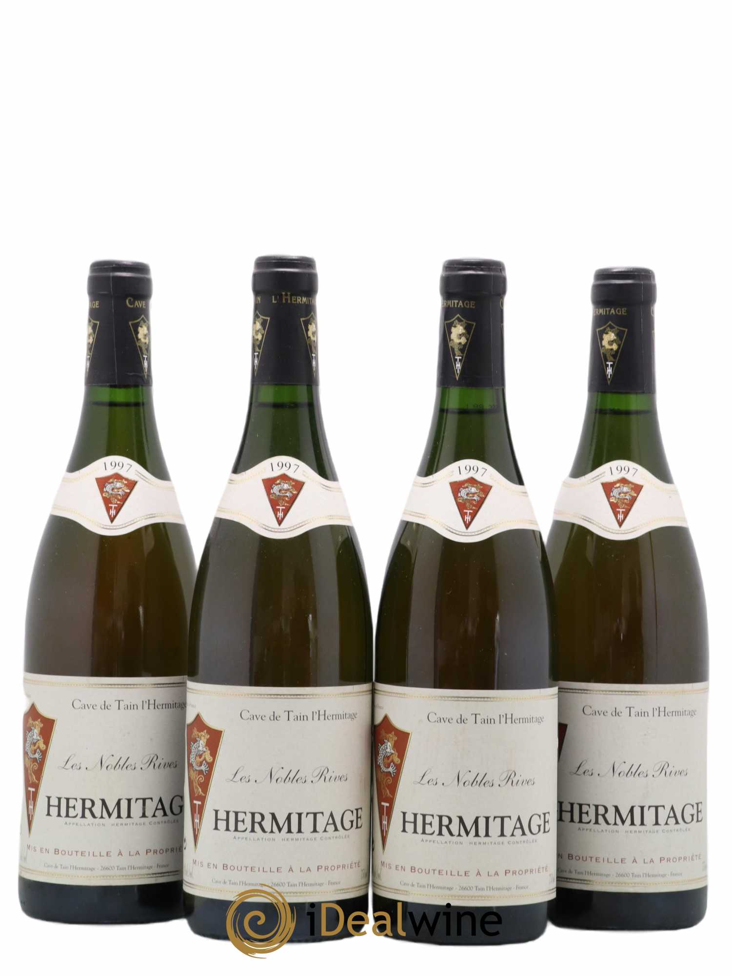 Hermitage Nobles Rives Caves de Tain 1997 - Lot de 4 bouteilles - 0