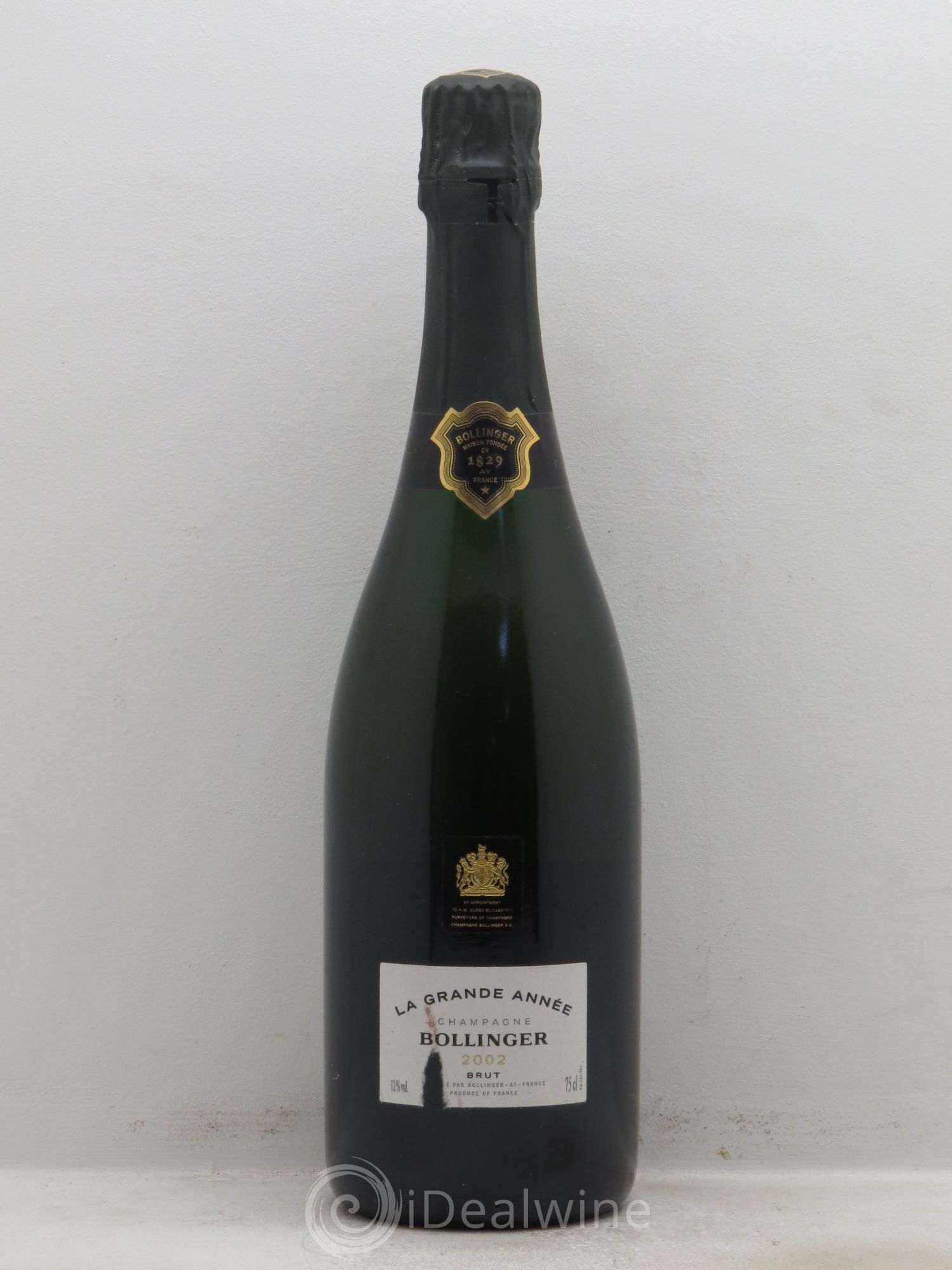La Grande Année Brut Bollinger 2002 - Lot de 1 bouteille - 0