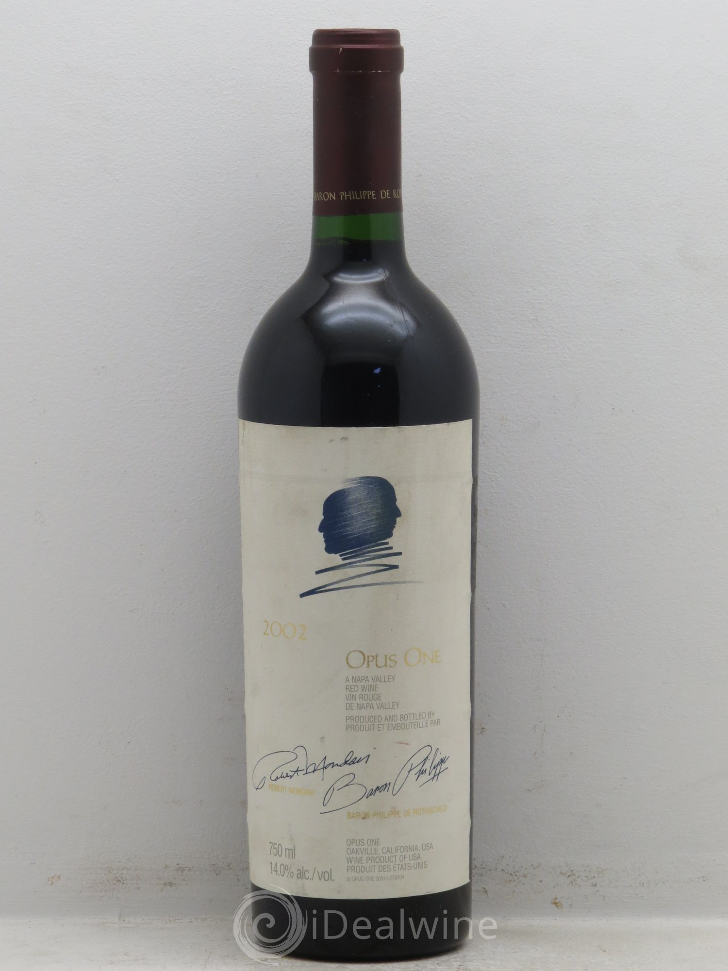 Napa Valley Opus One Robert Mondavi 2002 - Lot de 1 bouteille - 0
