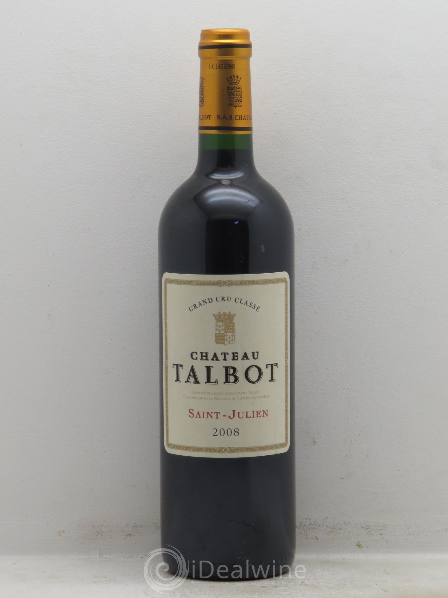 Château Talbot 4ème Grand Cru Classé 2008 - Lot de 1 bouteille - 0
