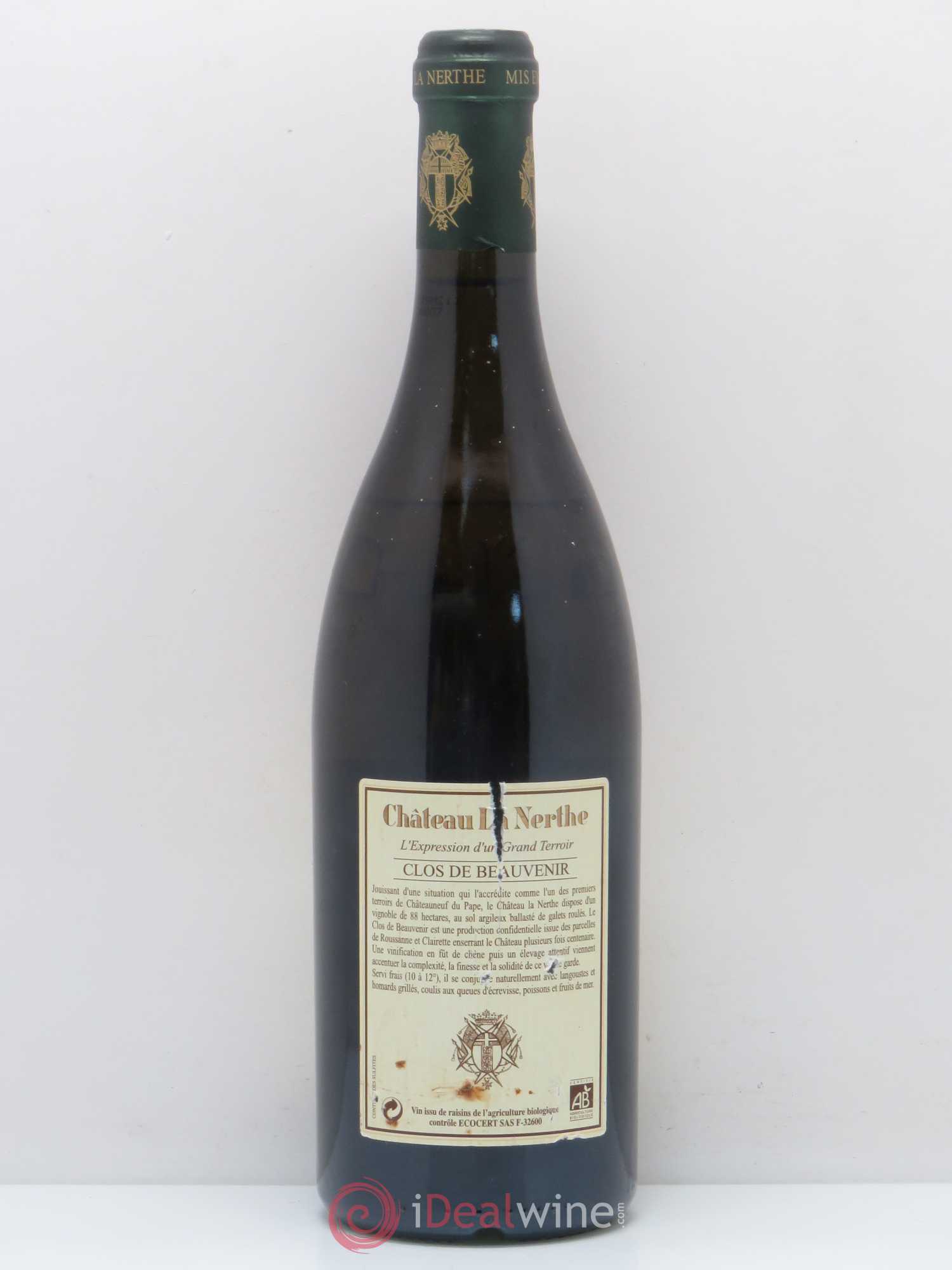 Châteauneuf-du-Pape Clos de Beauvenir Famille Richard 2007 - Lot de 1 bouteille - 1