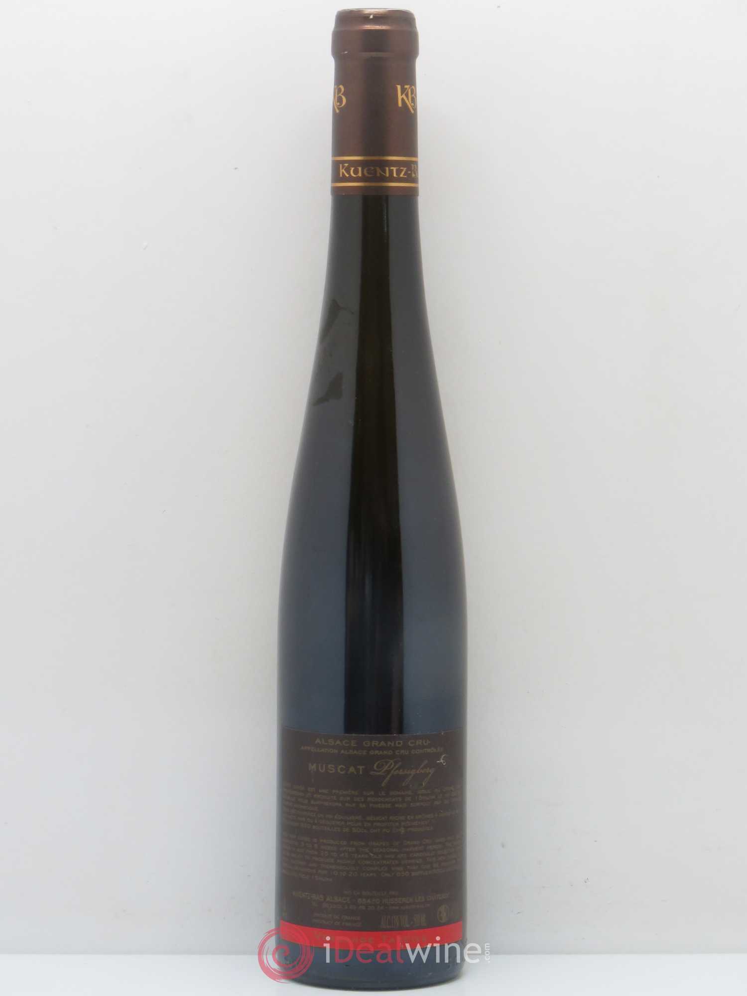 Alsace Pfersigberg Cuvée Caroline Vendanges tardives Kuentz bas 2008 - Posten von 1 Flasche - 1