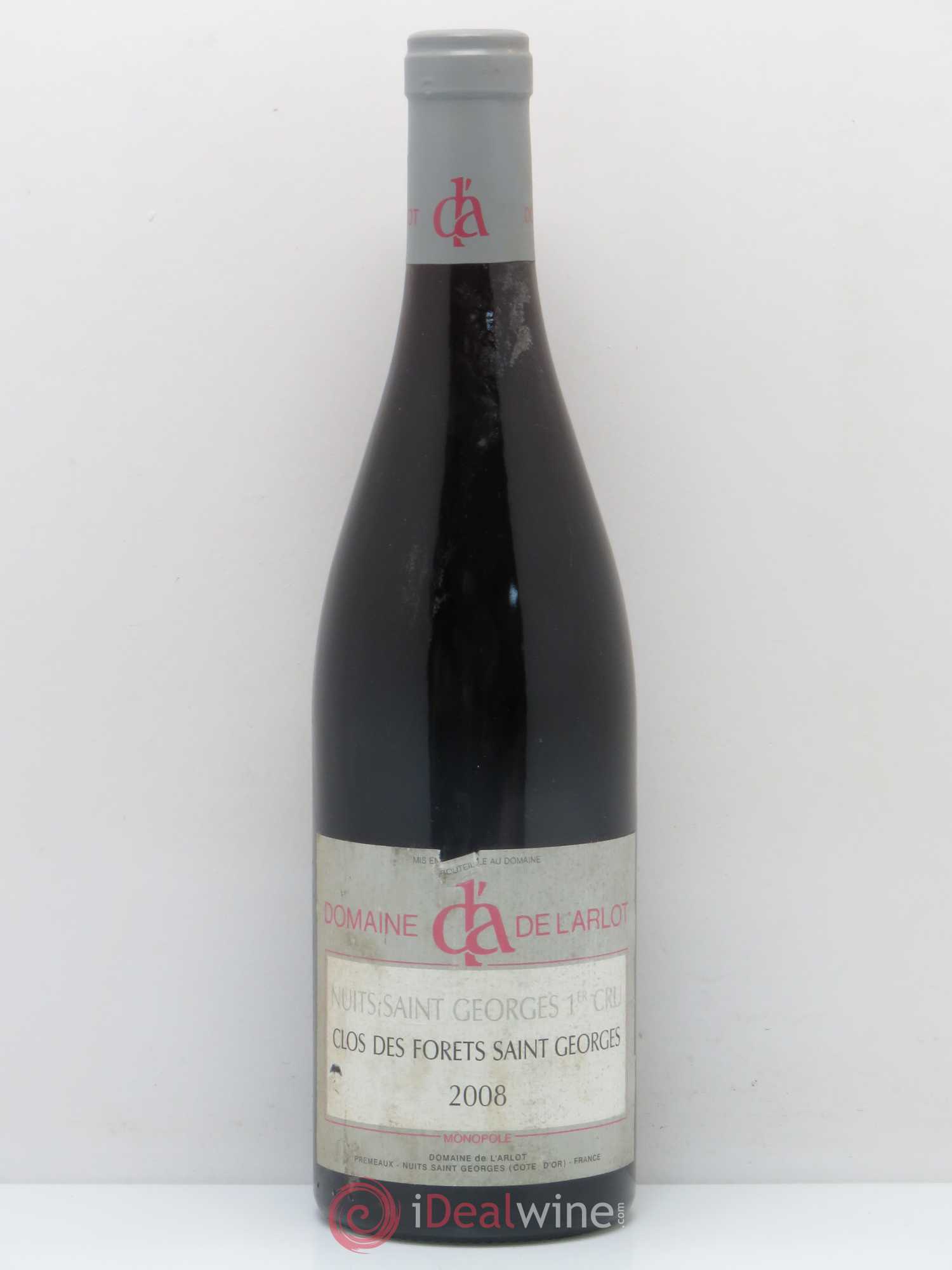 Nuits-Saint-Georges 1er Cru Clos des Forêts Saint-Georges Domaine de l'Arlot 2008 - Lot de 1 bouteille - 0