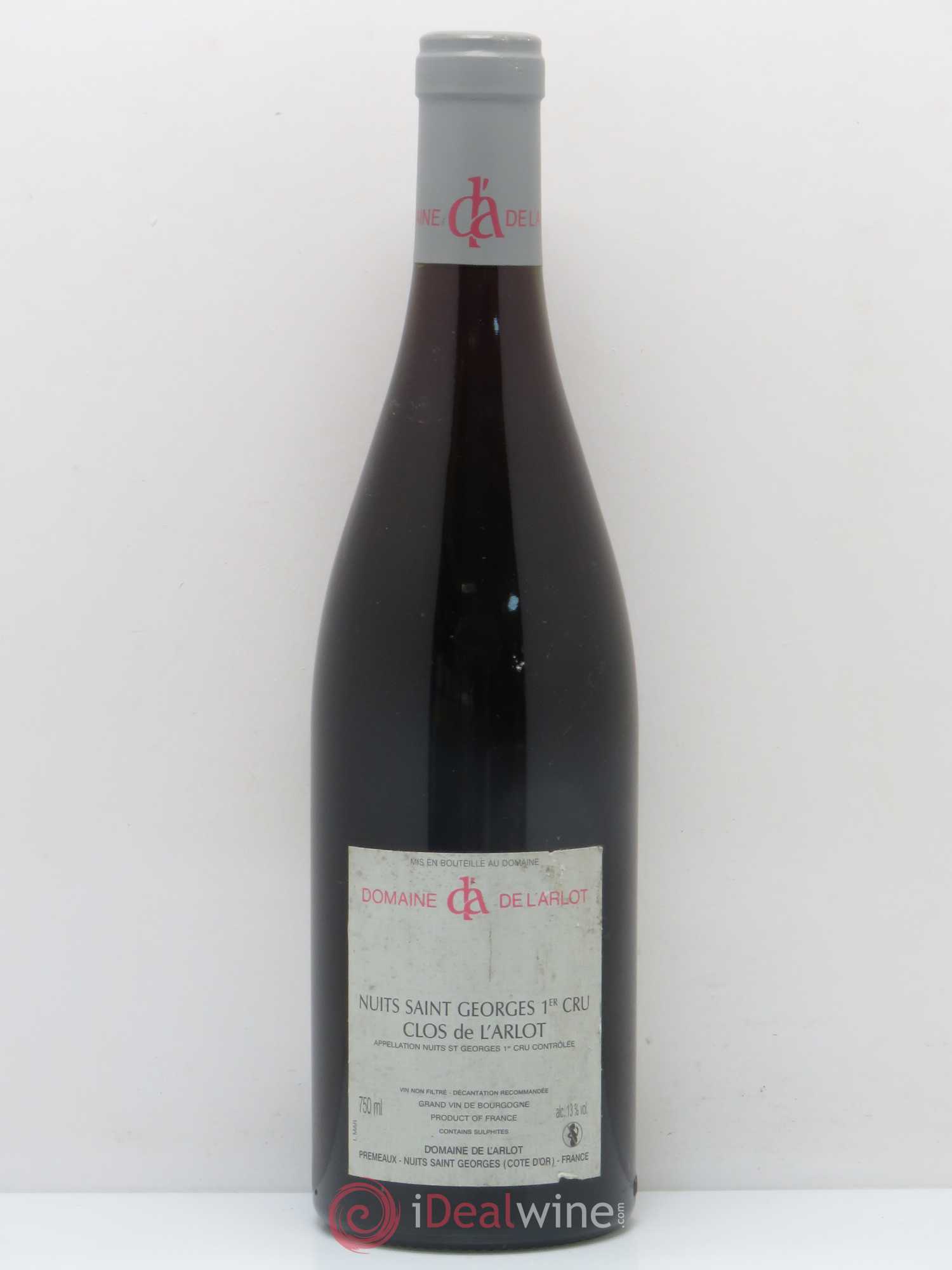 Nuits-Saint-Georges 1er Cru Clos de l'Arlot Domaine de l'Arlot 2008 - Lot de 1 bouteille - 1