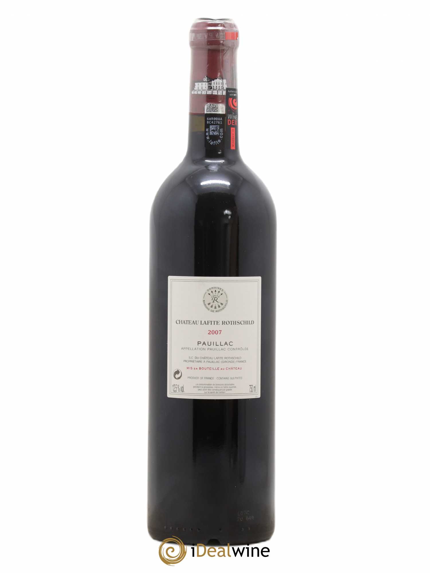 Château Lafite Rothschild 1er Grand Cru Classé 2007 - Lot de 1 bouteille - 1