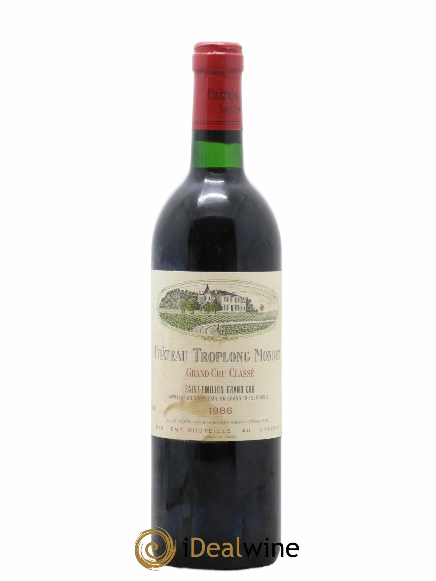 Château Troplong Mondot 1er Grand Cru Classé B 1986 - Lot de 1 bouteille - 0
