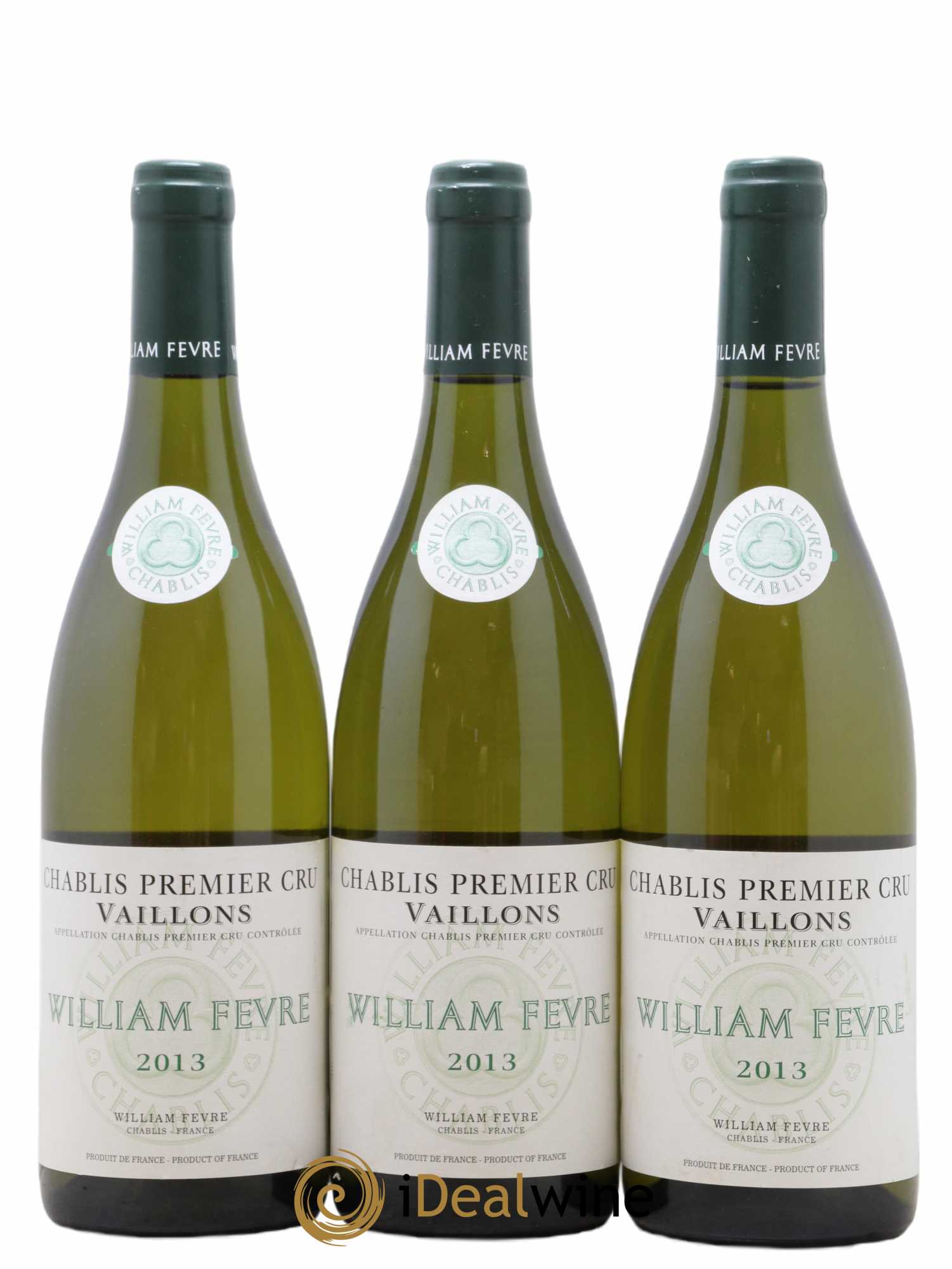 Chablis 1er Cru Vaillons William Fèvre 2013 - Lot de 3 bouteilles - 0