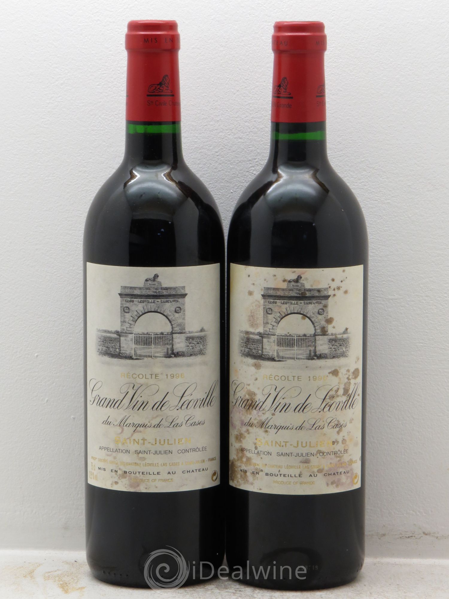 Château Léoville Las Cases 2ème Grand Cru Classé 1996 - Lot de 2 bouteilles - 0