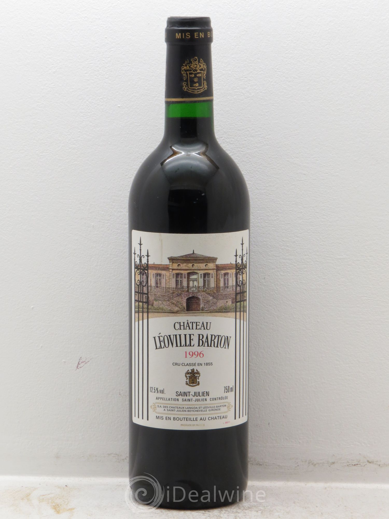 Château Léoville Barton 2ème Grand Cru Classé 1996 - Lot de 1 bouteille - 0