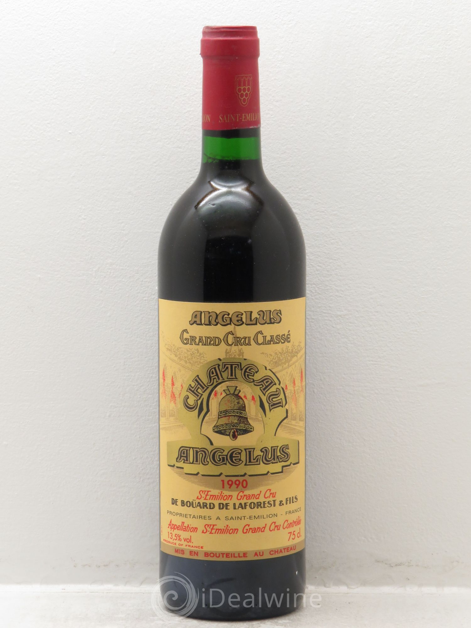 Château Angélus 1er Grand Cru Classé A 1990 - Lot de 1 bouteille - 0