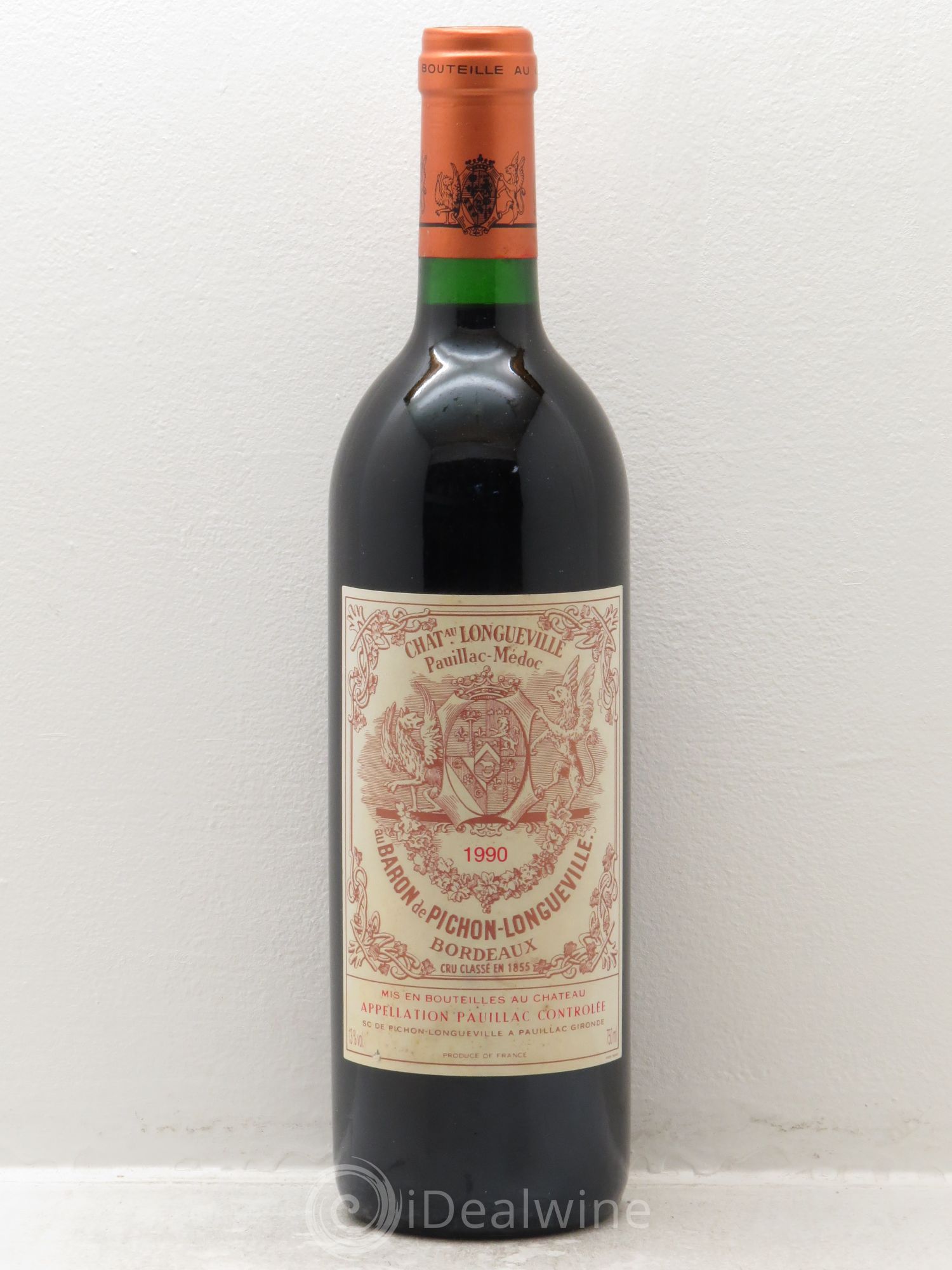 Pichon Longueville Baron 2ème Grand Cru Classé 1990 - Lot de 1 bouteille - 0
