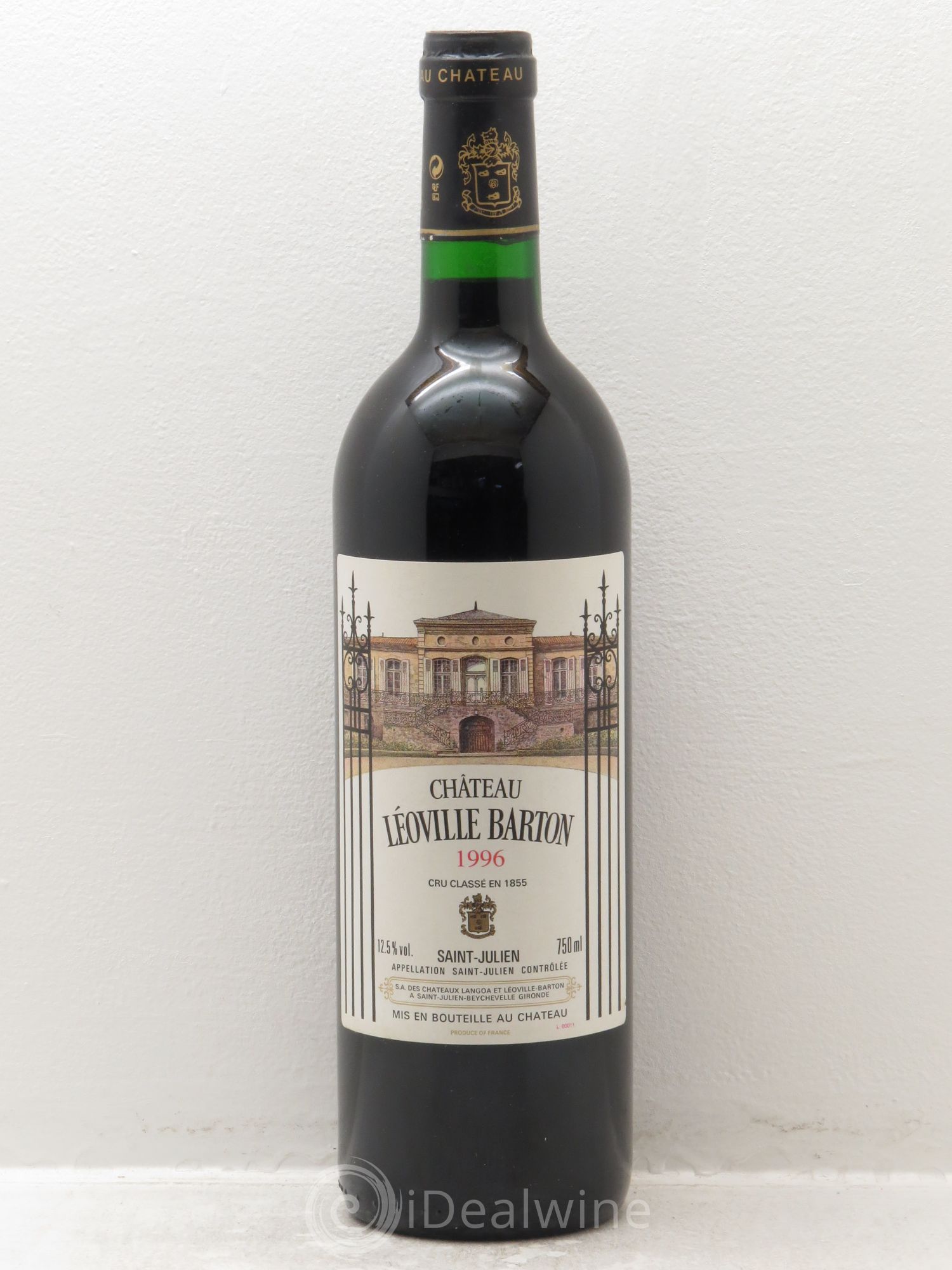 Château Léoville Barton 2ème Grand Cru Classé 1996 - Lot de 1 bouteille - 0