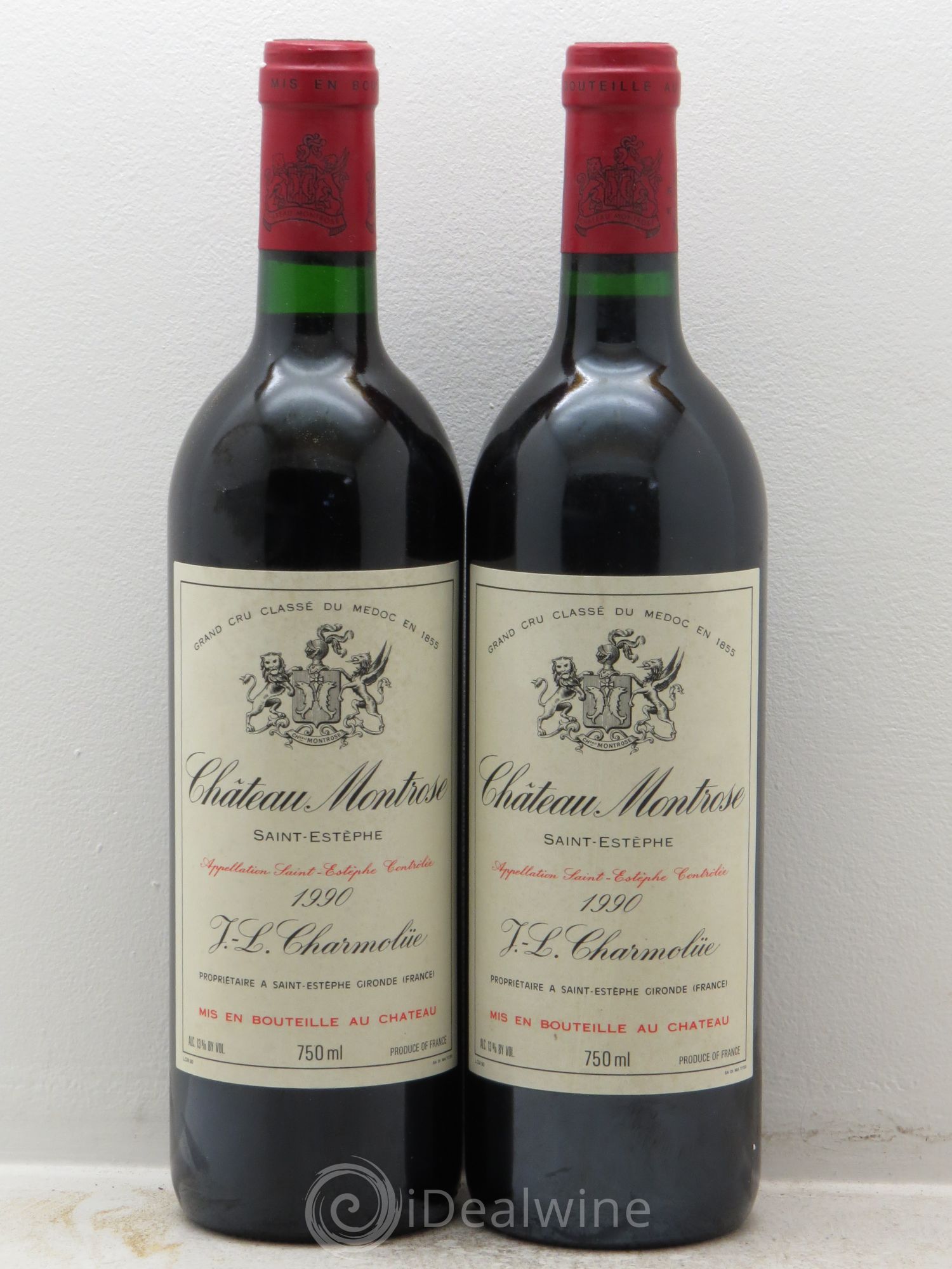 Château Montrose 2ème Grand Cru Classé 1990 - Lot de 2 bouteilles - 0