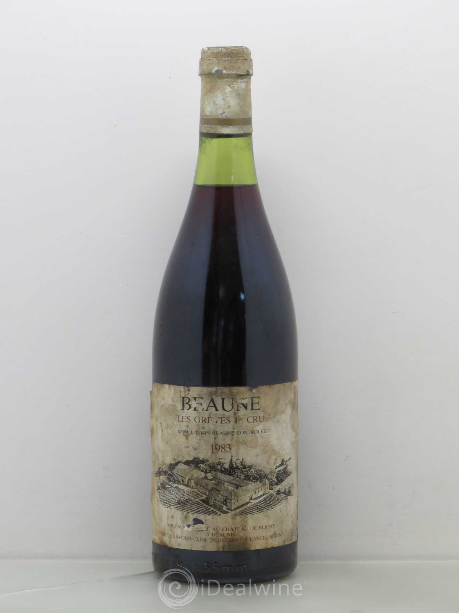 Beaune 1er Cru Les grèves Savour Club 1983 - Posten von 1 Flasche - 0