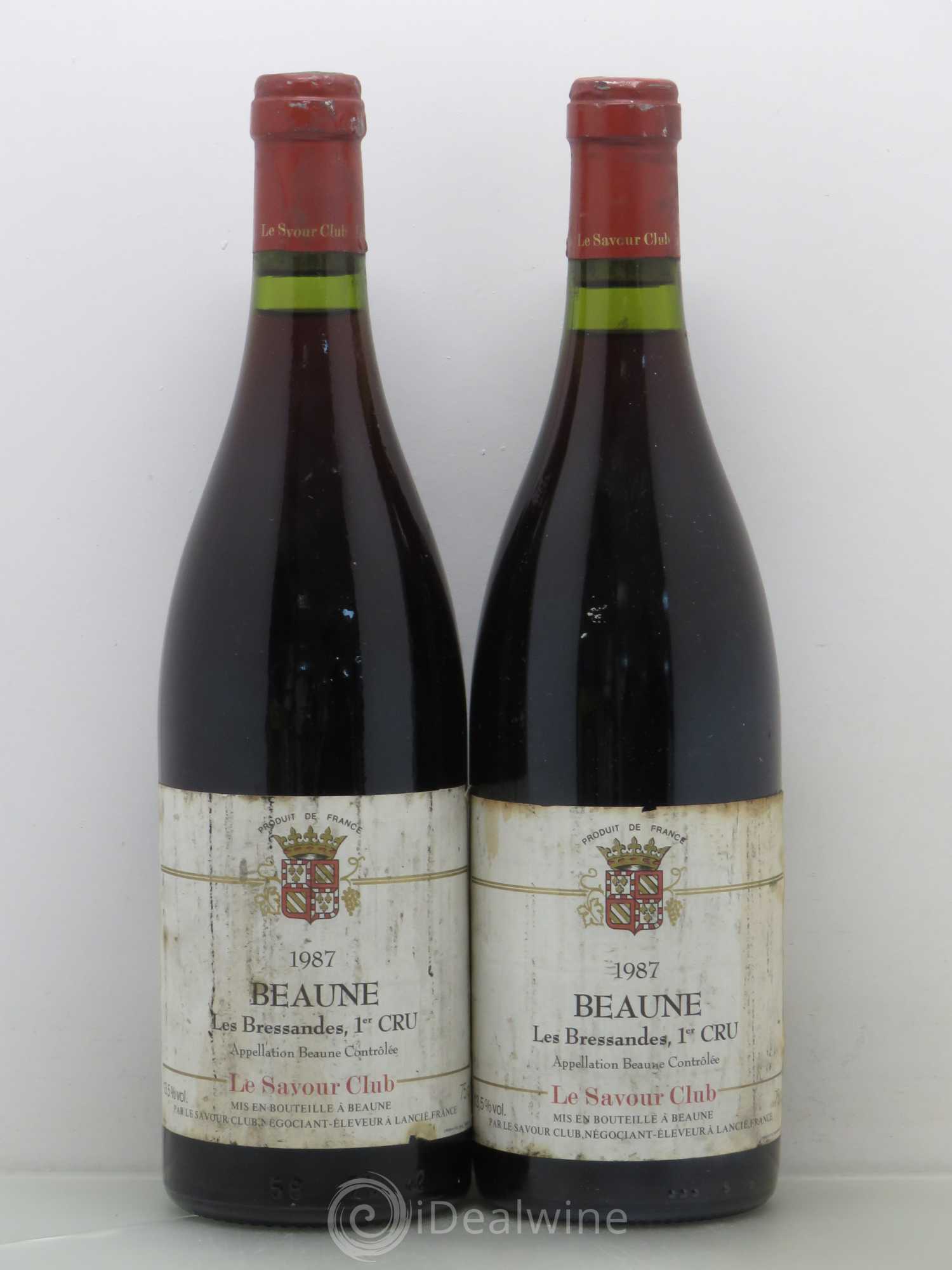 Beaune 1er Cru Les Bressandes Savour Club 1987 - Posten von 2 Flaschen - 0
