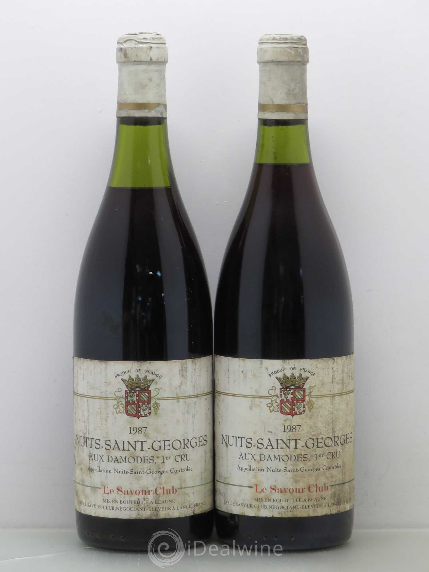 Nuits-Saint-Georges 1er Cru Aux Damodes Savour Club 1987 - Lot de 2 bouteilles - 0