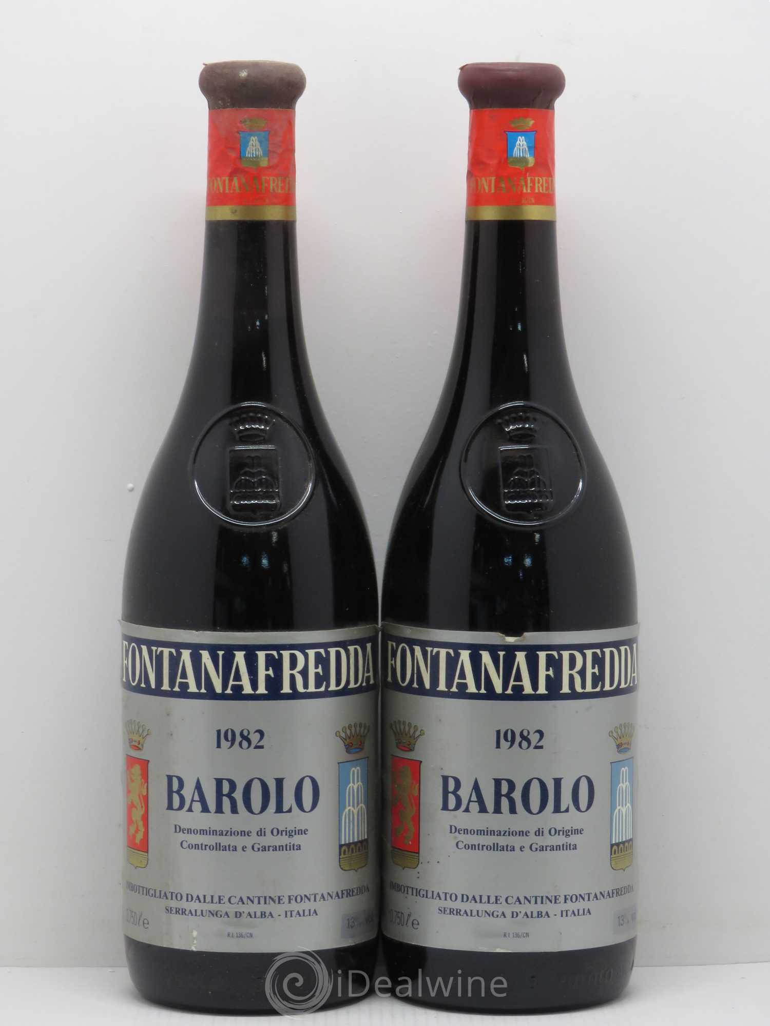 Barolo Fontanafredda 1982 - Lot de 2 bouteilles - 0