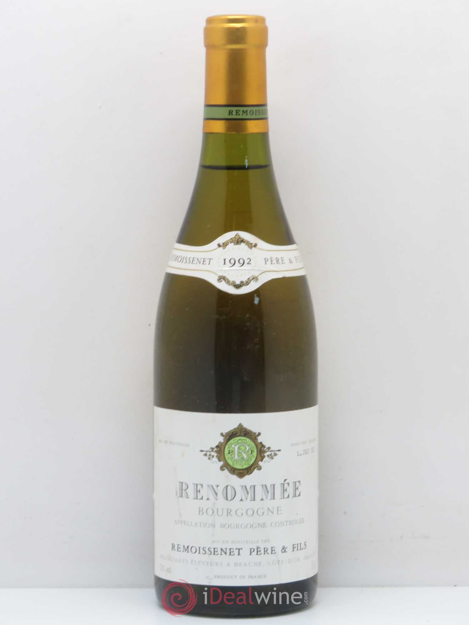 Bourgogne Renommée Domaine Remoissenet (sans prix de réserve) 1992 - Posten von 1 Flasche - 0