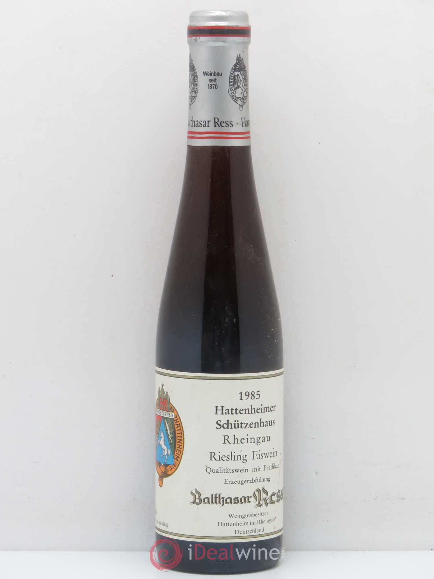 Riesling Hattenheimer Schützenhaus Rheingau Balthasar Ress Eiswein 1985 - Posten von 1 Demi-Flasche - 0