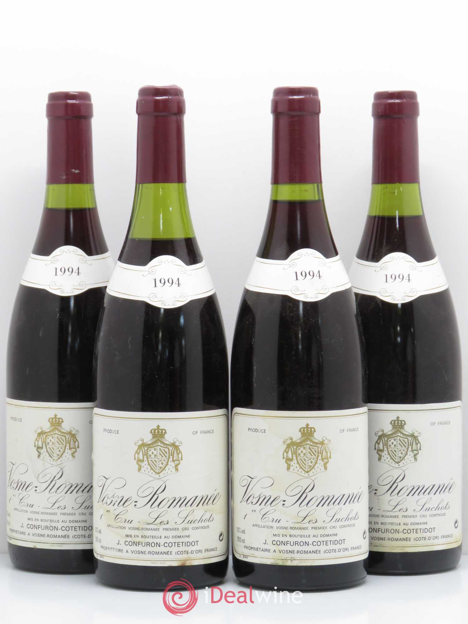 Vosne-Romanée 1er Cru Les Suchots Confuron-Cotetidot 1994 - Lot de 4 bouteilles - 0