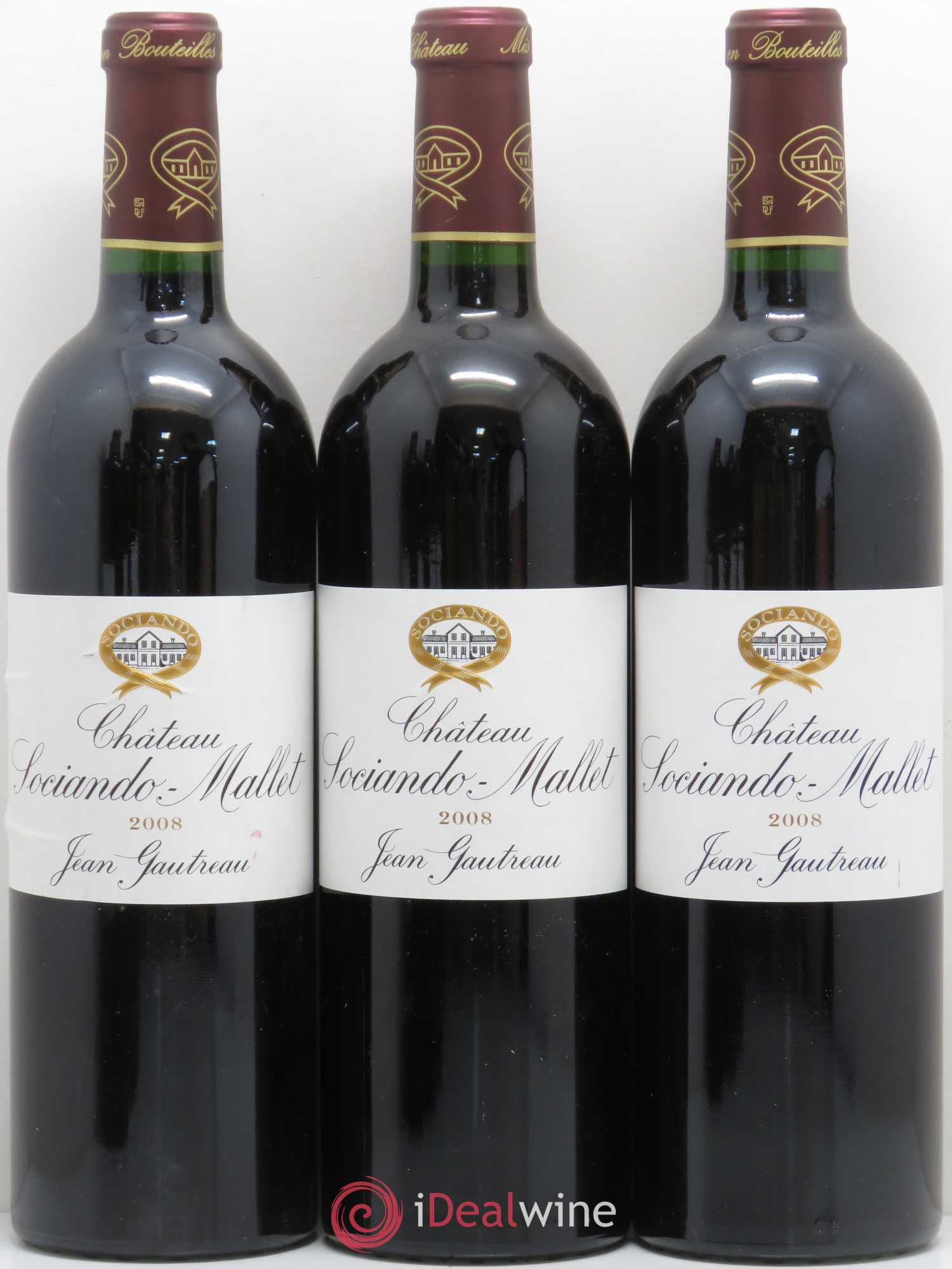 Château Sociando Mallet 2008 - Lot de 6 bouteilles - 1