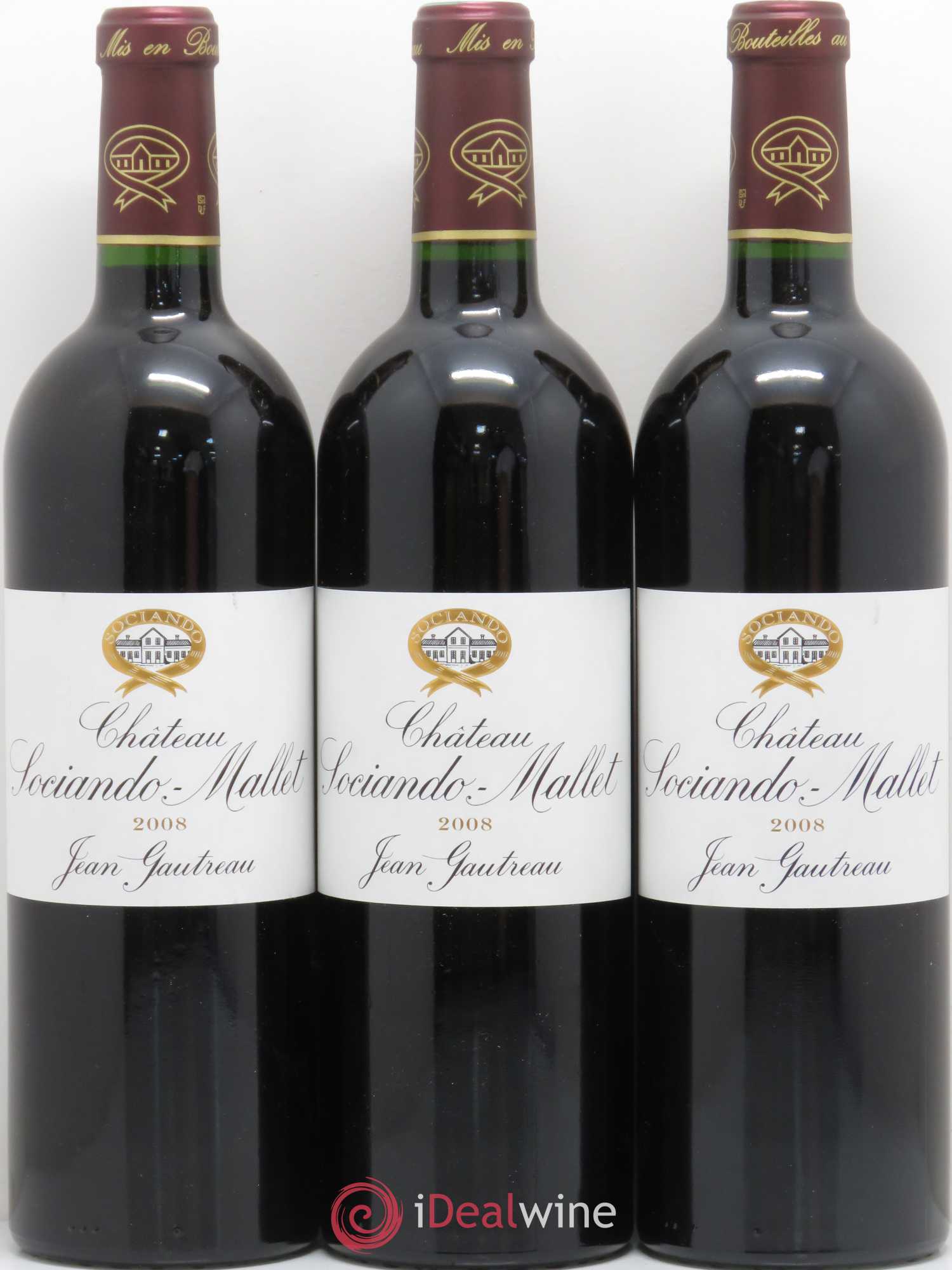 Château Sociando Mallet 2008 - Lot de 6 bouteilles - 2