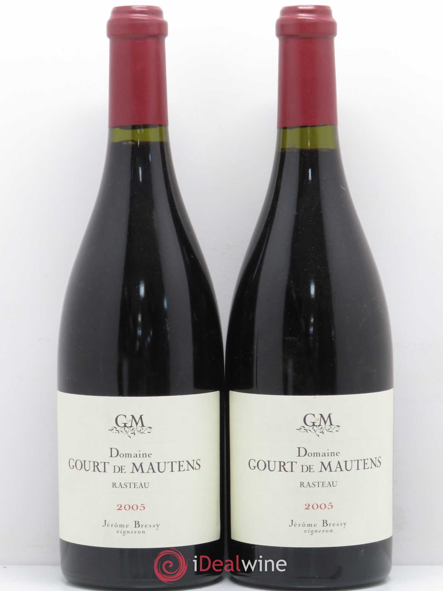 Rasteau Domaine Gourt de Mautens - Jérôme Bressy 2005 - Lot de 2 bouteilles - 0