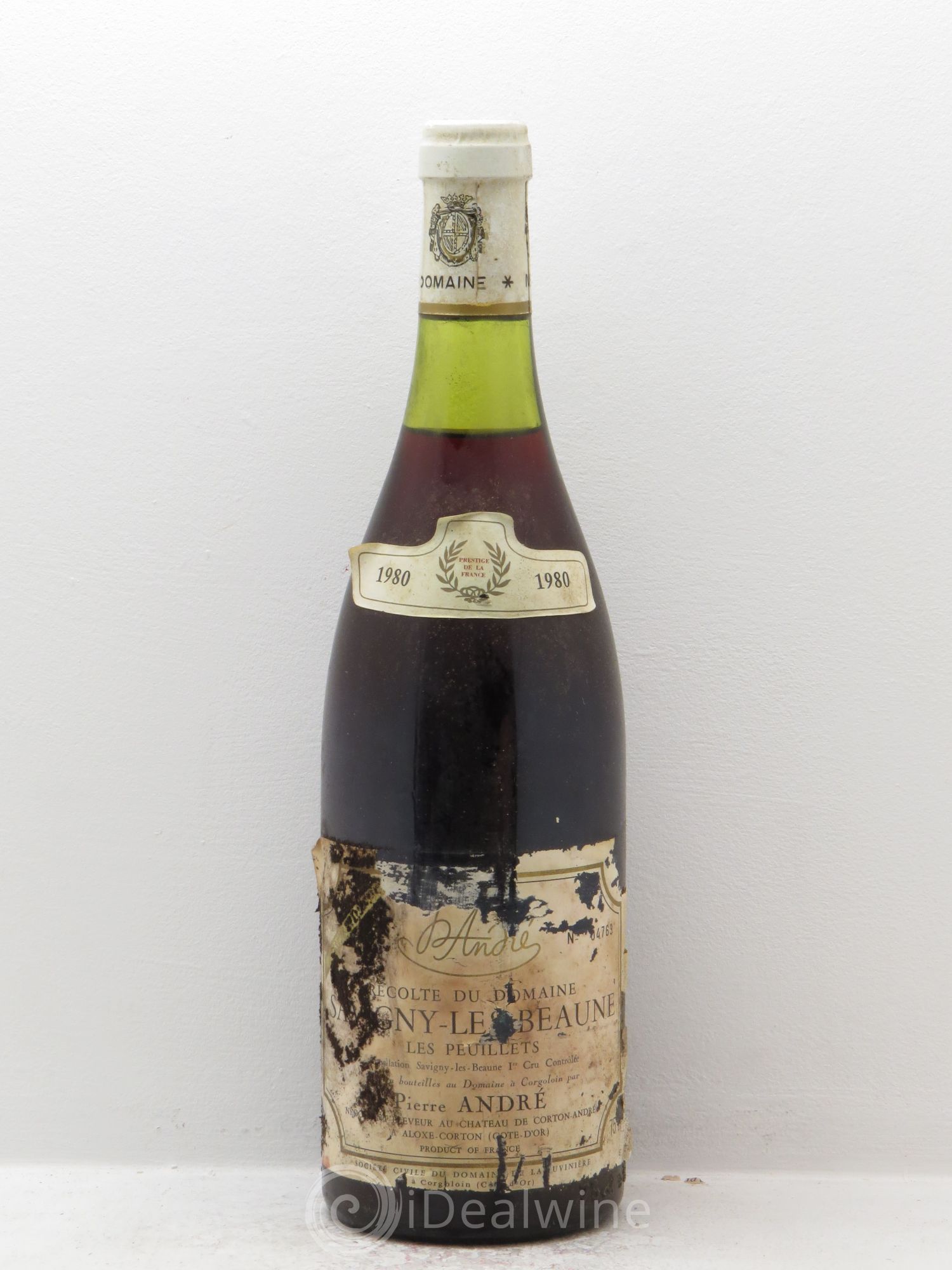 Savigny-lès-Beaune Les Peuillets Pierre André 1980 - Posten von 1 Flasche - 0