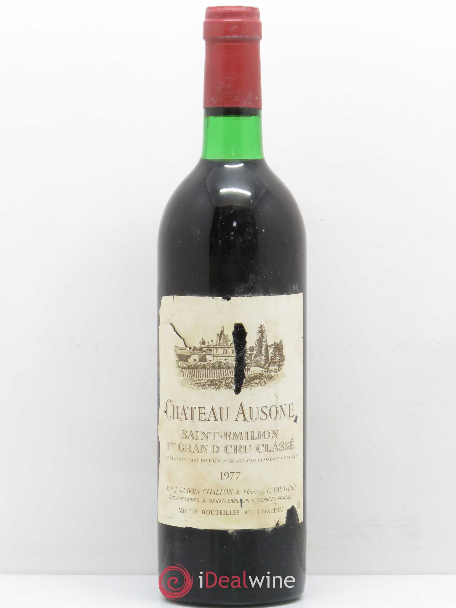 Château Ausone 1er Grand Cru Classé A 1977 - Lot de 1 bouteille - 0