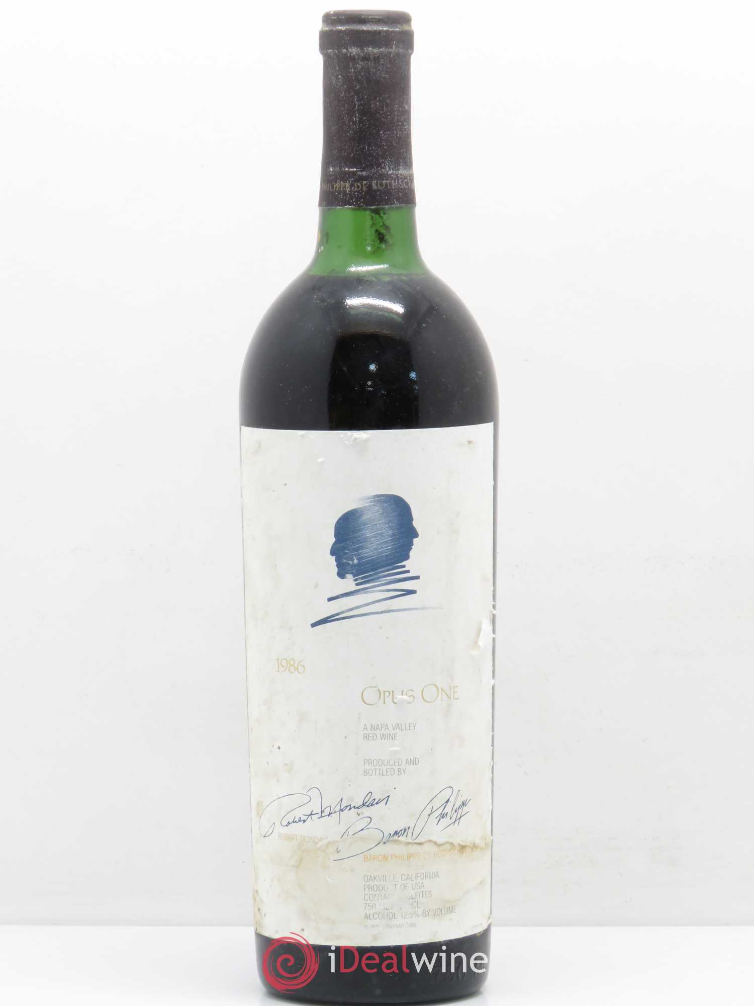 Napa Valley Opus One Robert Mondavi 1986 - Lot de 1 bouteille - 0