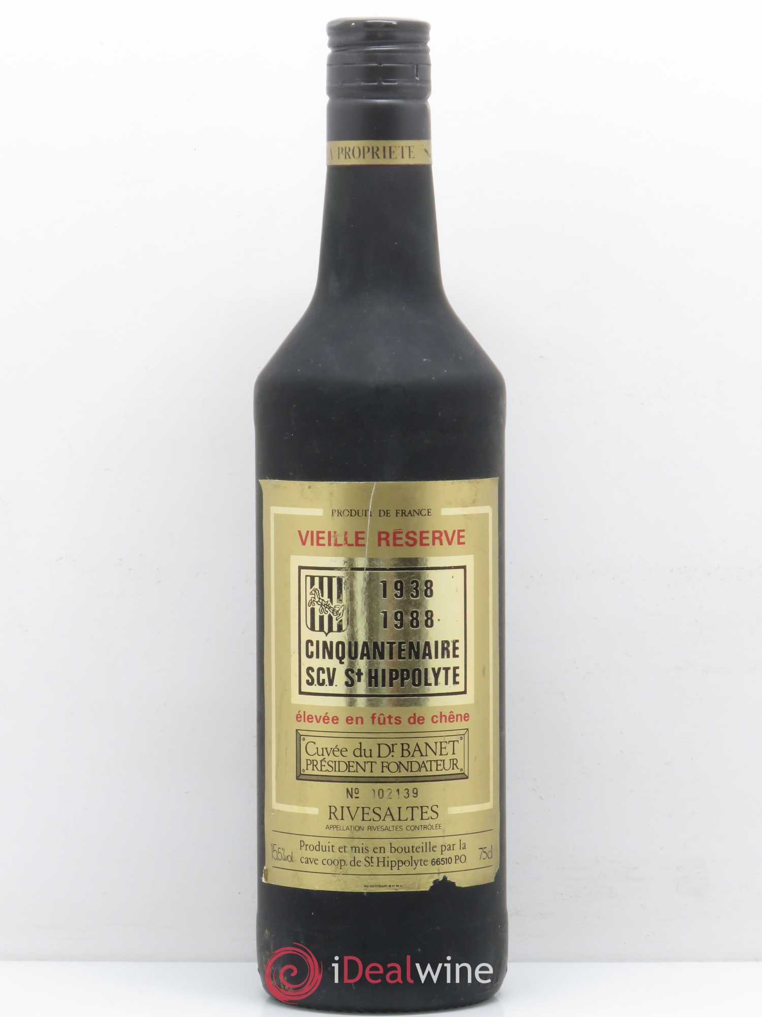 Rivesaltes Vieille Réserve Cuvée Docteur Banet 1988 - Posten von 1 Flasche - 0