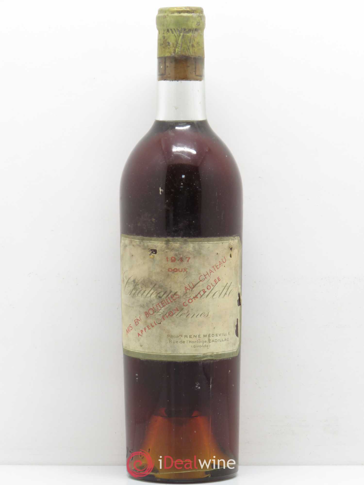 Château Gilette 1947 - Lotto di 1 bottiglia - 0