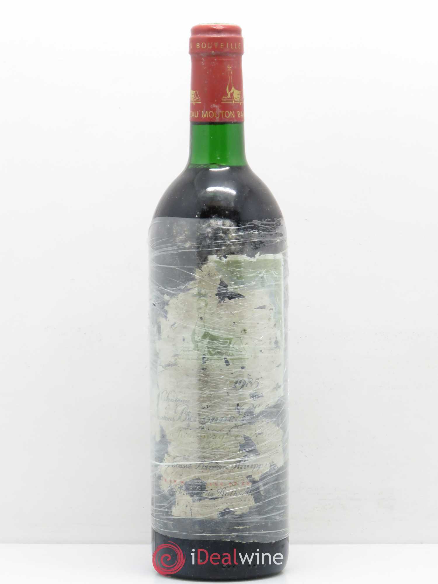 Château d' Armailhac - Mouton Baron(ne) Philippe 5ème Grand Cru Classé 1985 - Lot de 1 bouteille - 0