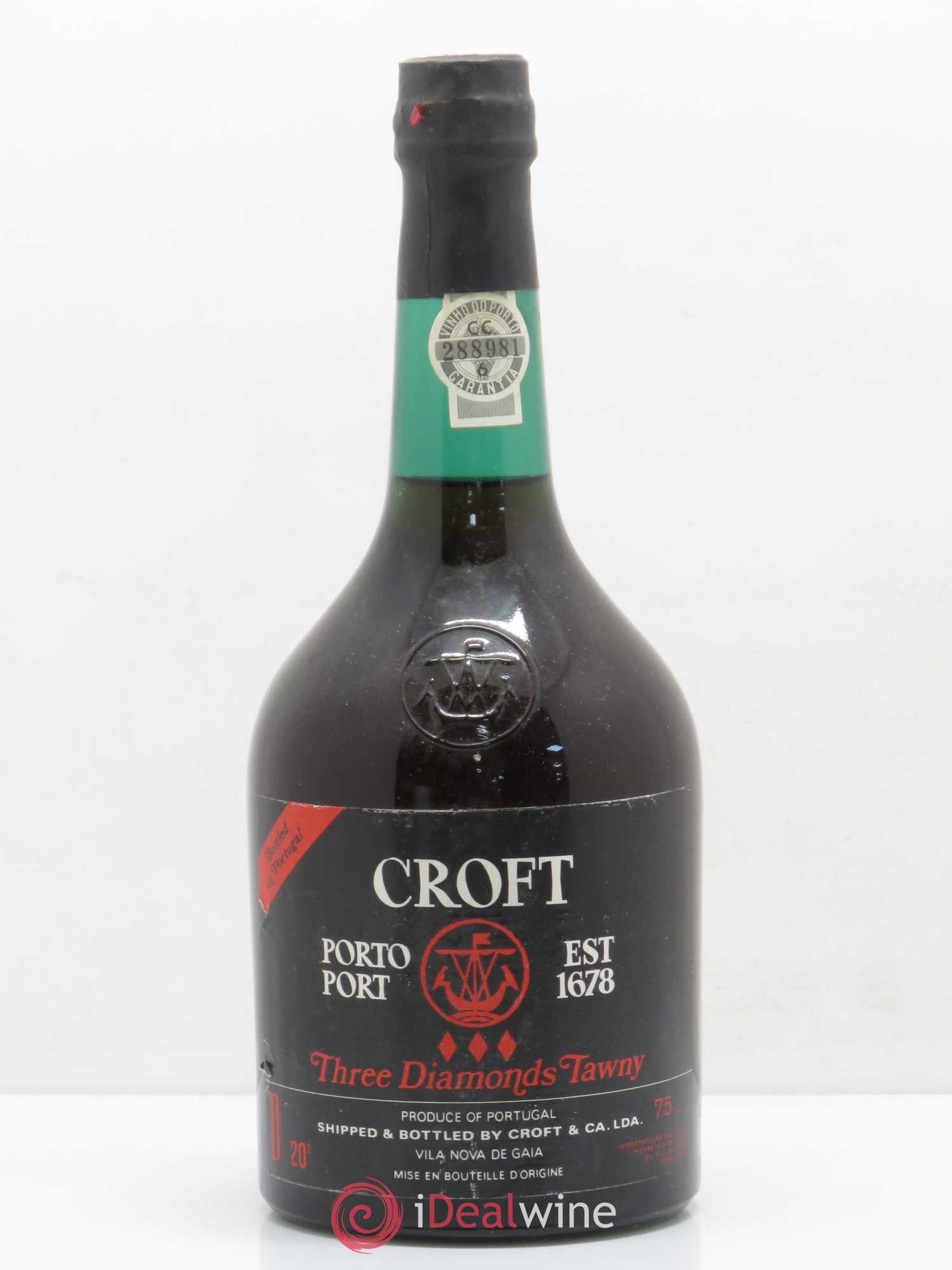 Porto Croft Three Diamonds Tawny - Lot de 1 bouteille - 0