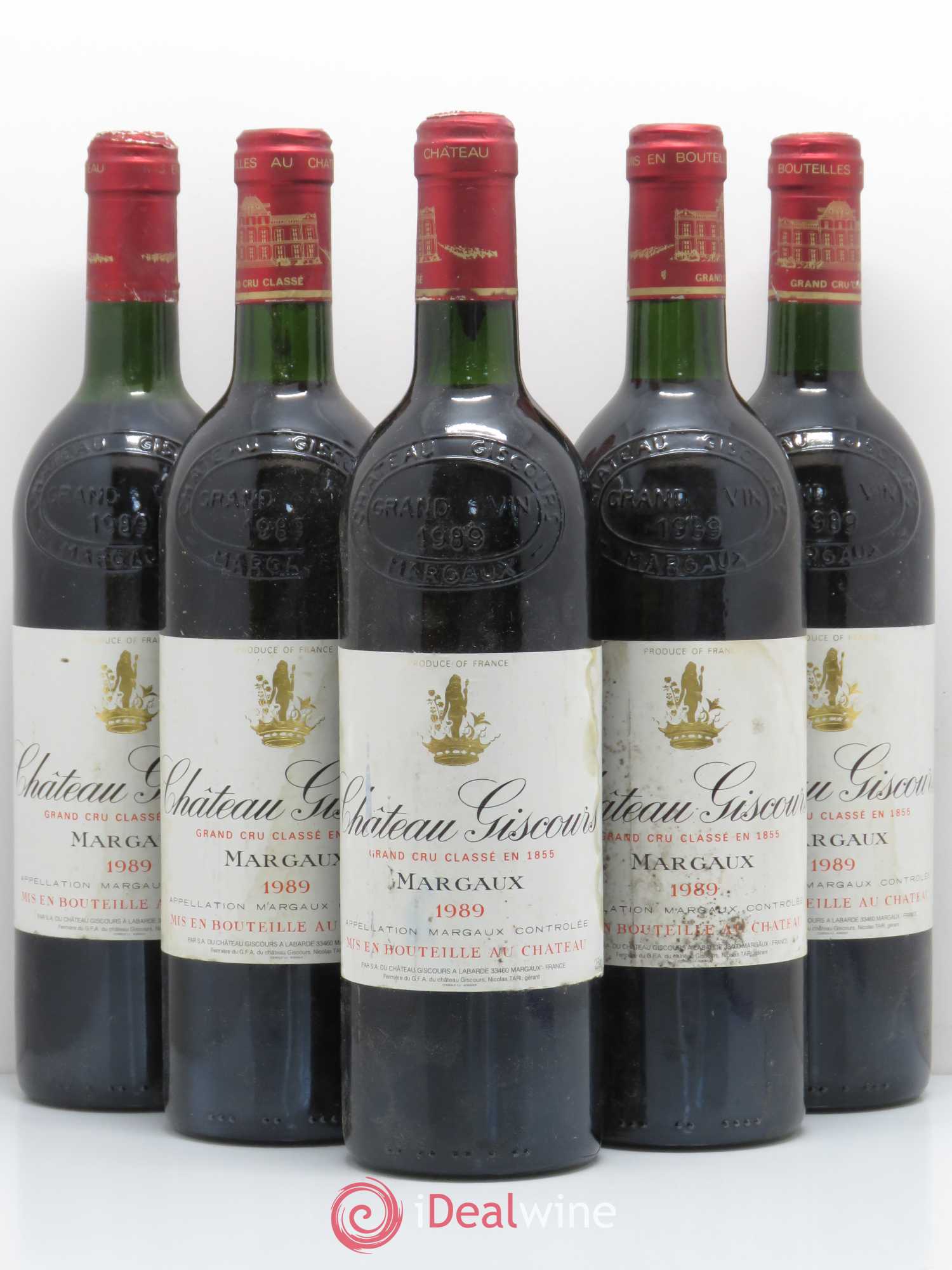 Château Giscours 3ème Grand Cru Classé 1989 - Lot de 5 bouteilles - 0