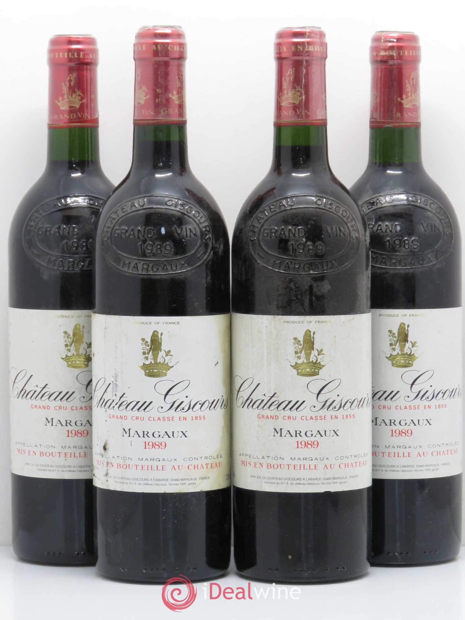 Château Giscours 3ème Grand Cru Classé 1989 - Lot de 4 bouteilles - 0