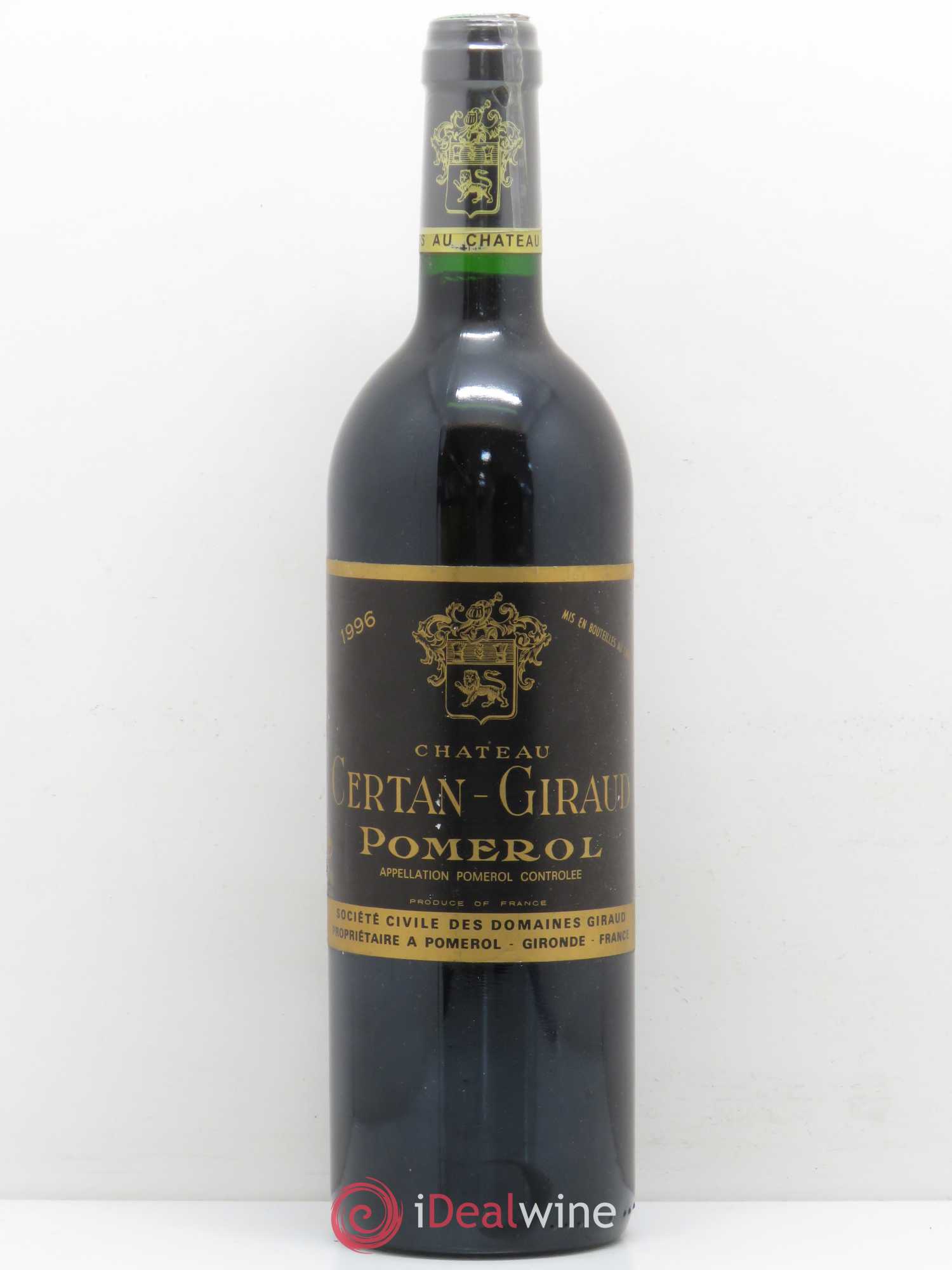 Château Certan Giraud 1996 - Lot de 1 bouteille - 0
