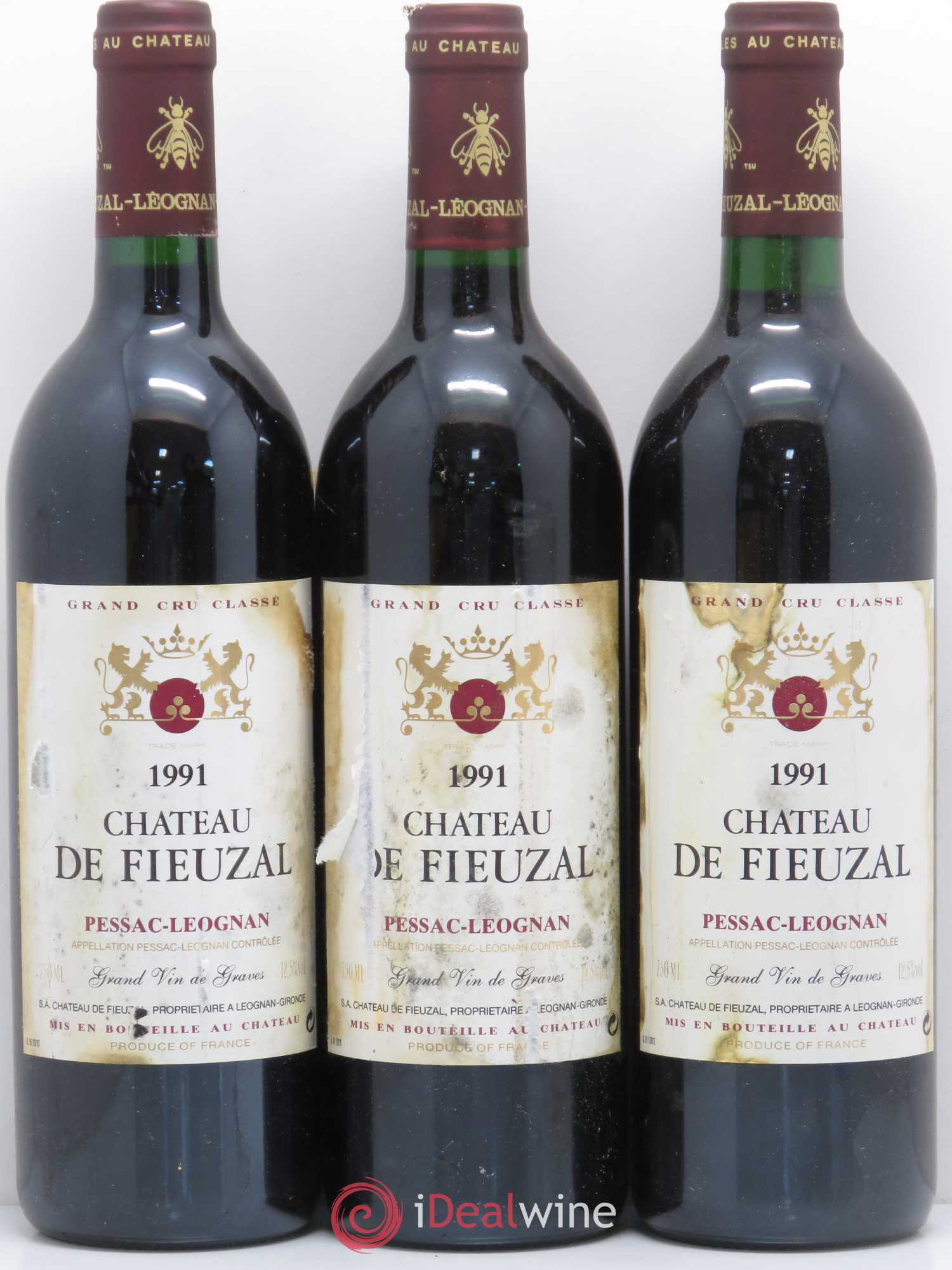 Château de Fieuzal Cru Classé de Graves 1991 - Lot de 6 bouteilles - 2