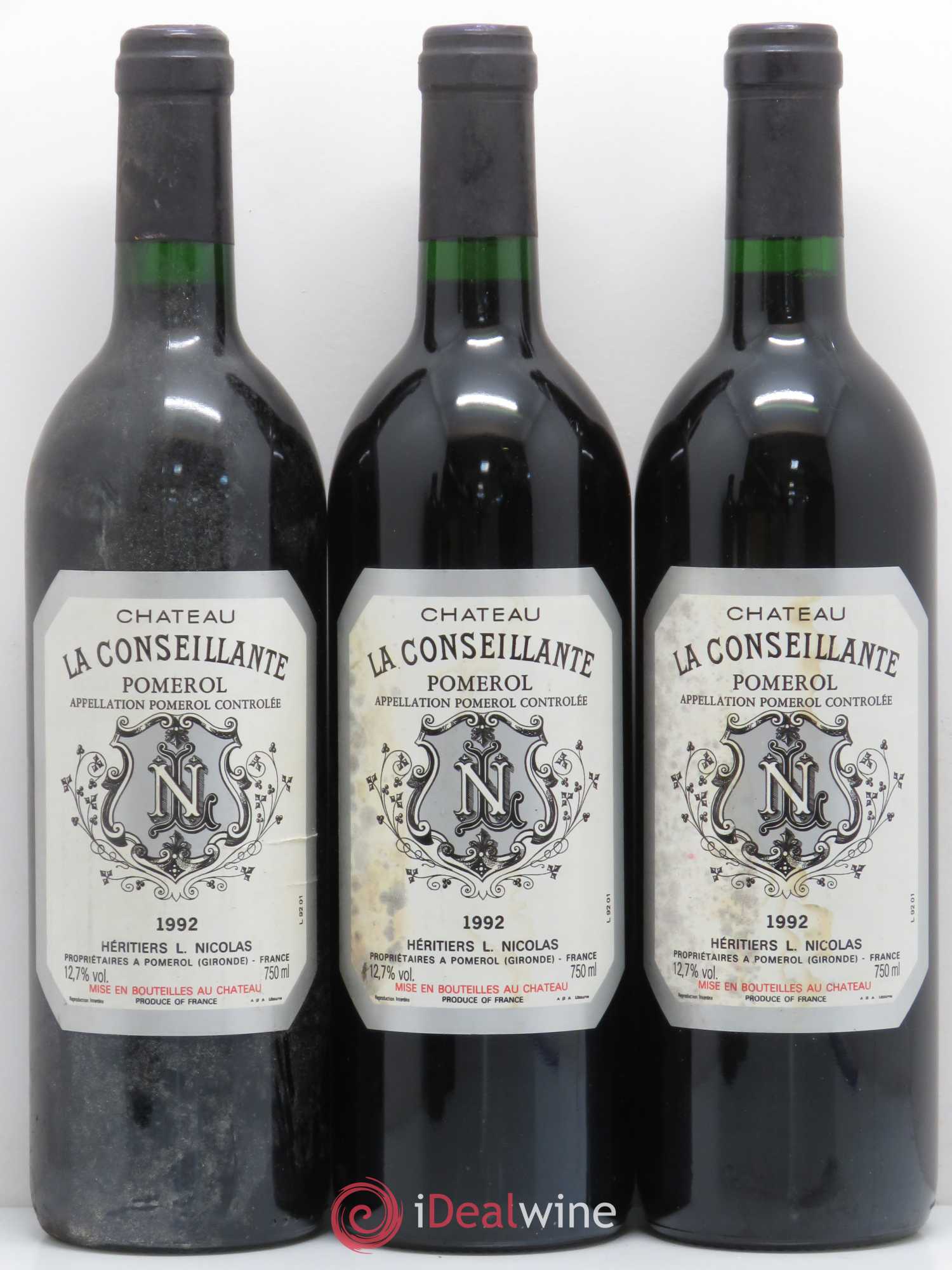 Château la Conseillante 1992 - Lot de 5 bouteilles - 1