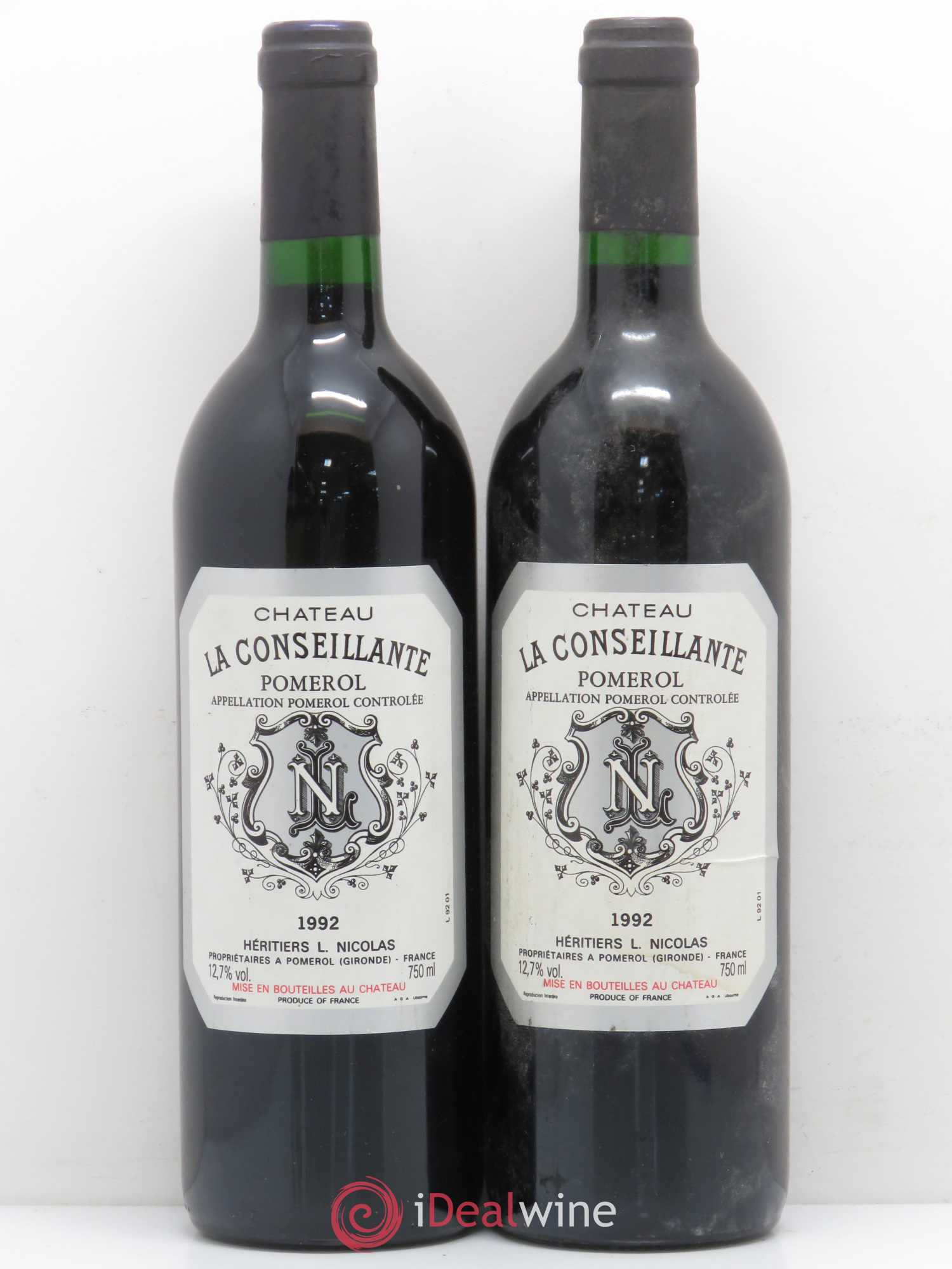 Château la Conseillante 1992 - Lot de 5 bouteilles - 2