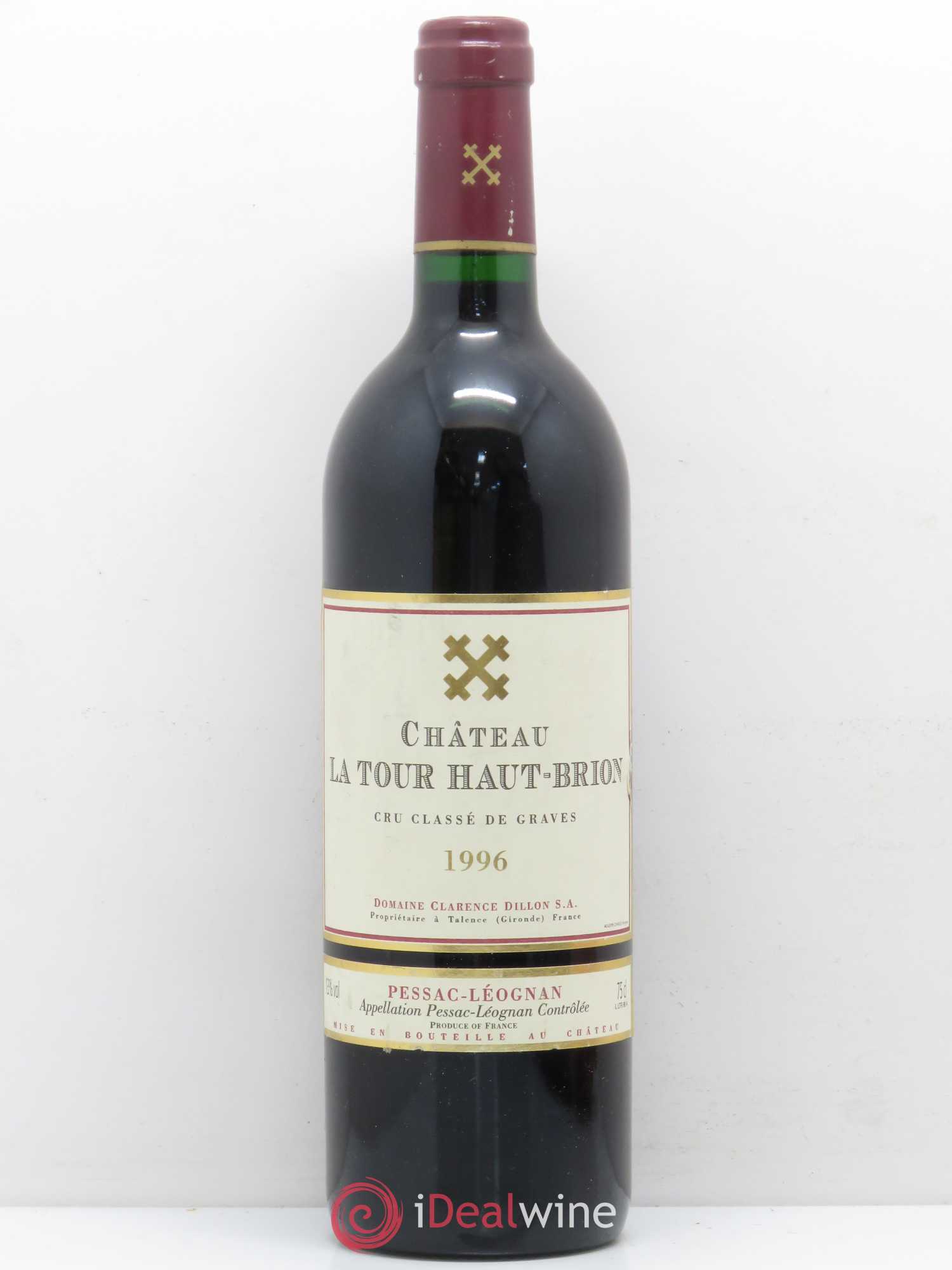 Château la Tour Haut-Brion Cru Classé de Graves 1996 - Lot de 1 bouteille - 0