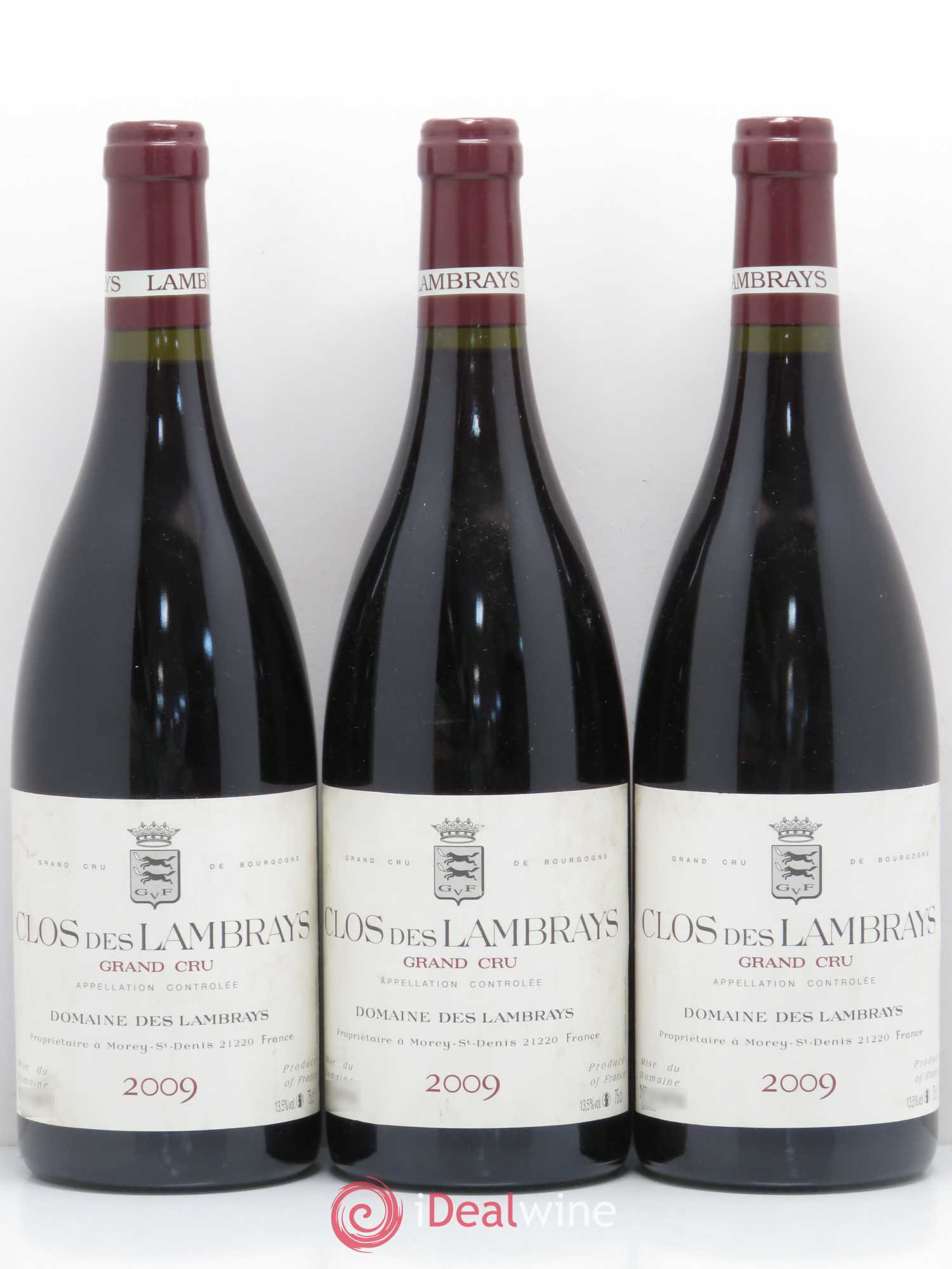 Clos des Lambrays Grand Cru Domaine des Lambrays 2009 - Lot de 3 bouteilles - 0