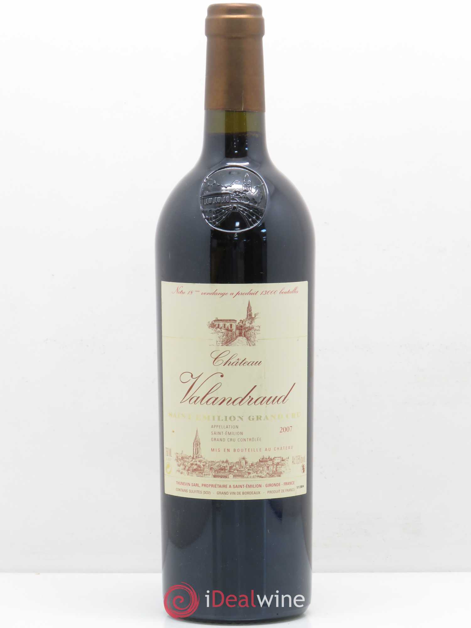 Château de Valandraud 2007 - Lot de 1 bouteille - 0