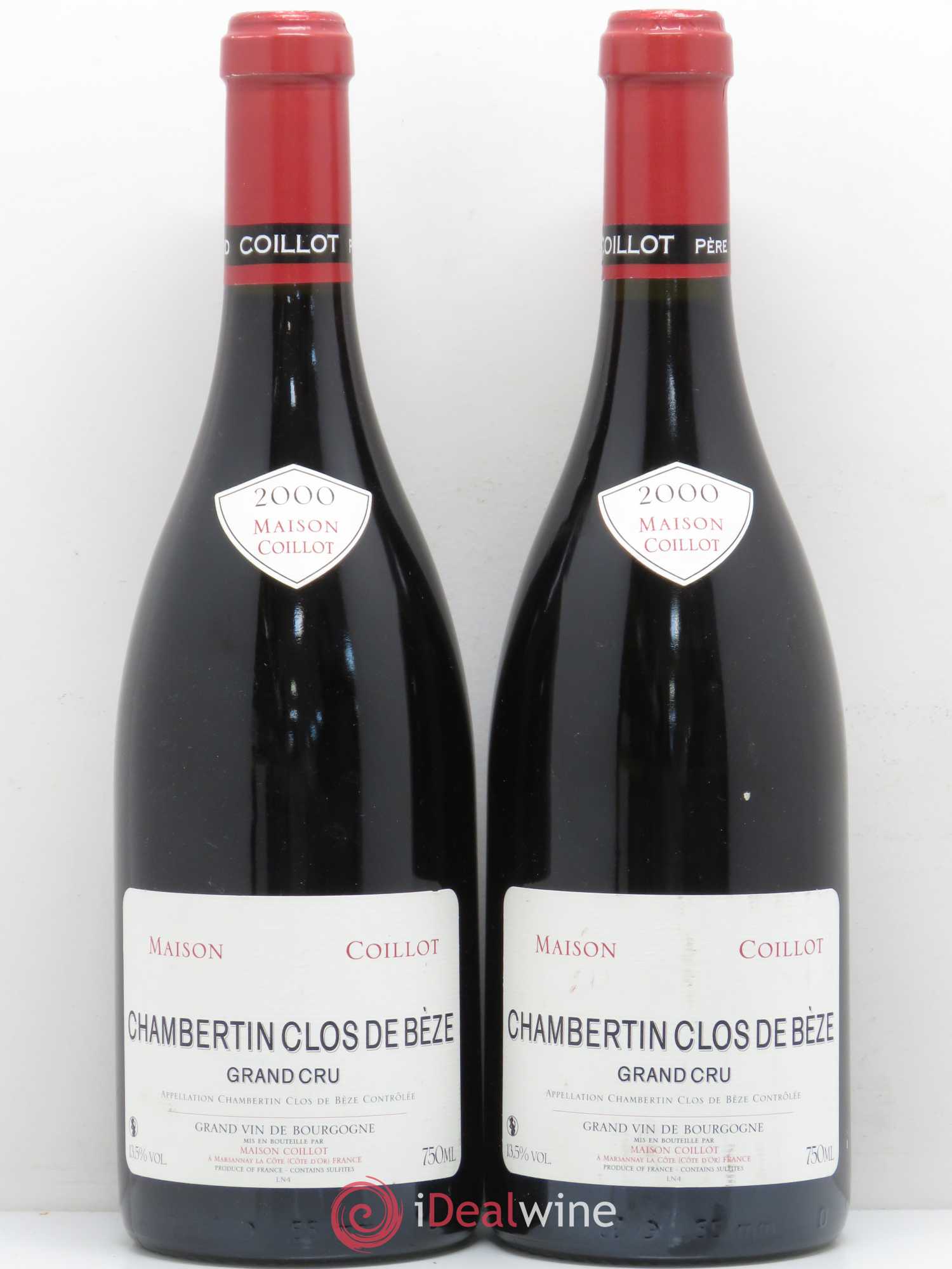 Chambertin Clos de Bèze Grand Cru Domaine Coillot 2000 - Posten von 2 Flaschen - 0