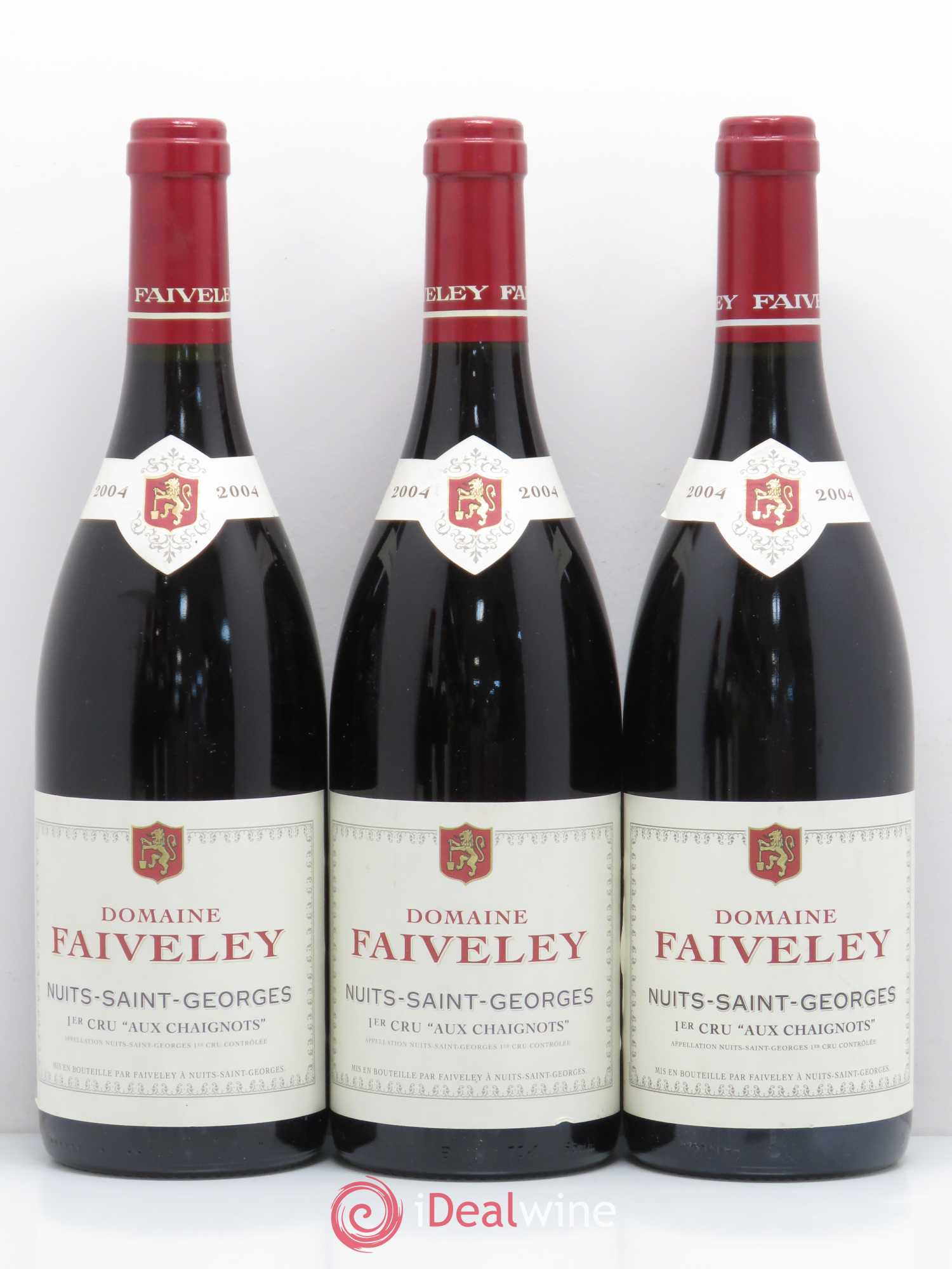 Nuits-Saint-Georges 1er Cru Aux Chaignots Faiveley 2004 - Lot de 5 bouteilles - 1