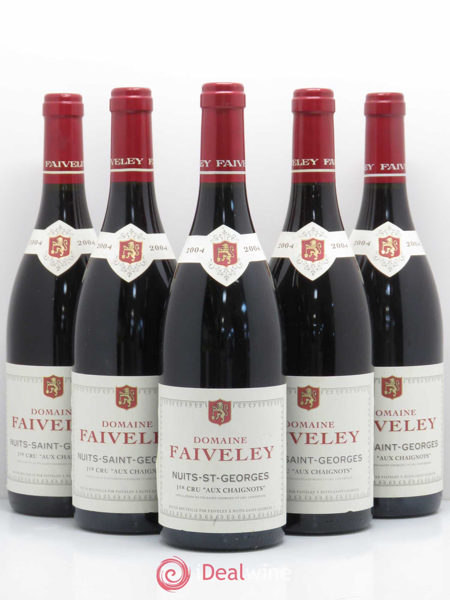 Nuits-Saint-Georges 1er Cru Aux Chaignots Faiveley 2004 - Lot de 5 bouteilles - 0